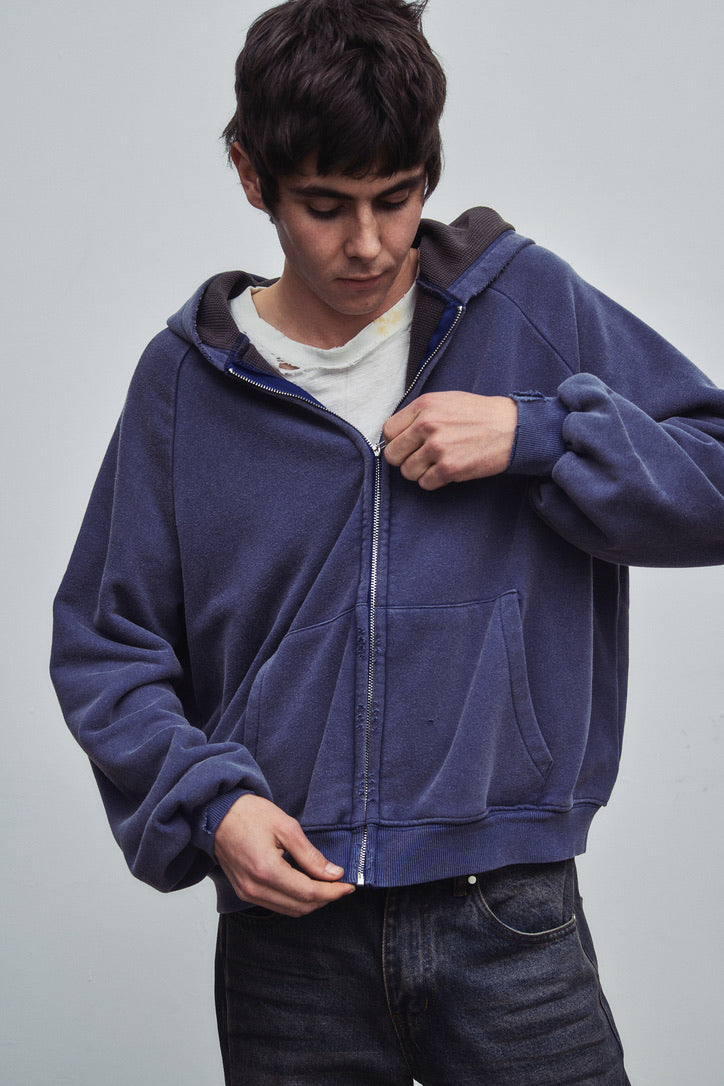 HENCH, thermal lined hoodie (navy) | BASKETCASE
