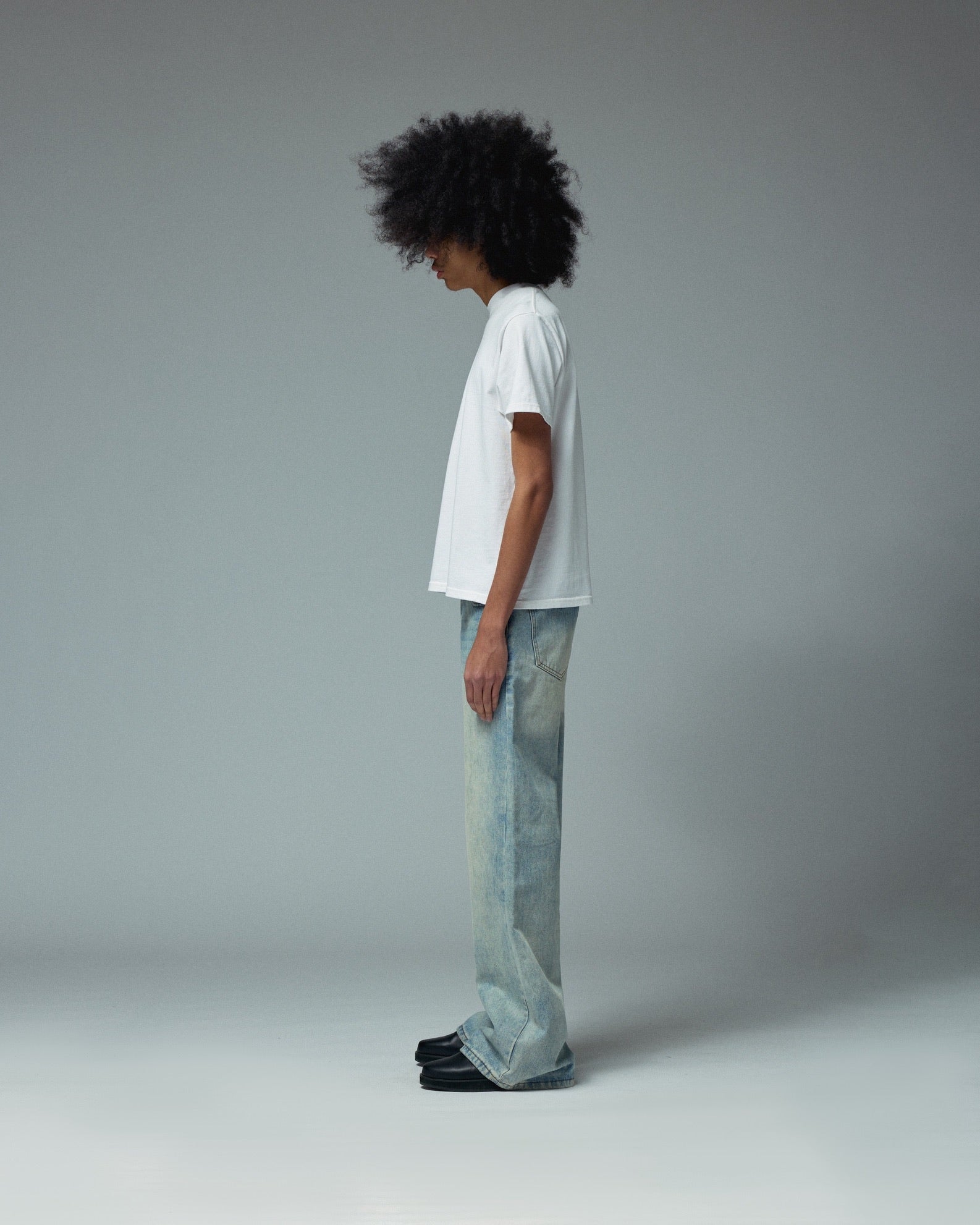 LAX, flair denim (light wash)