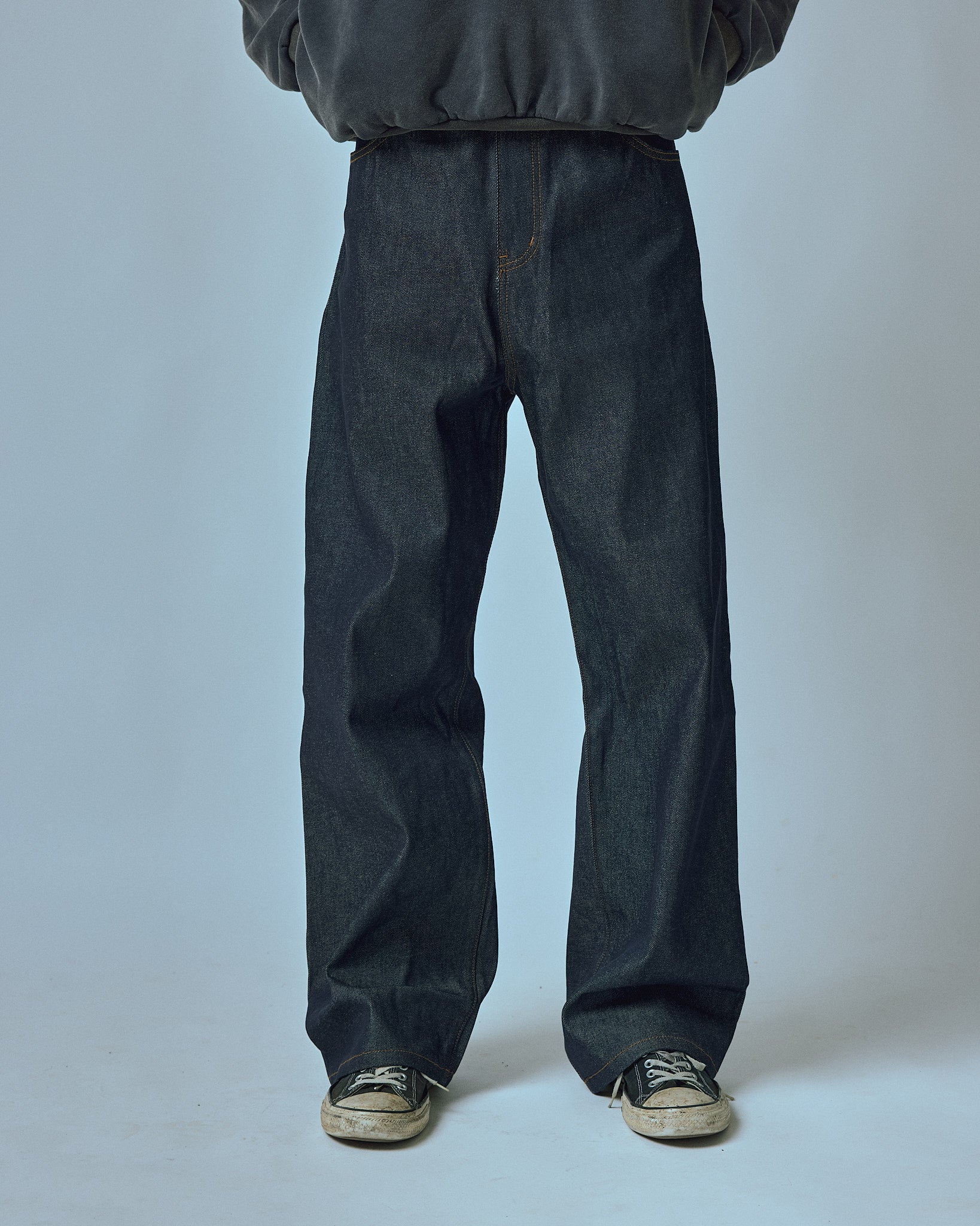 LAX, raw indigo denim