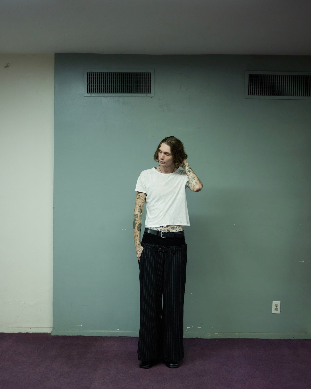 DOUBLE WAISTED, trousers