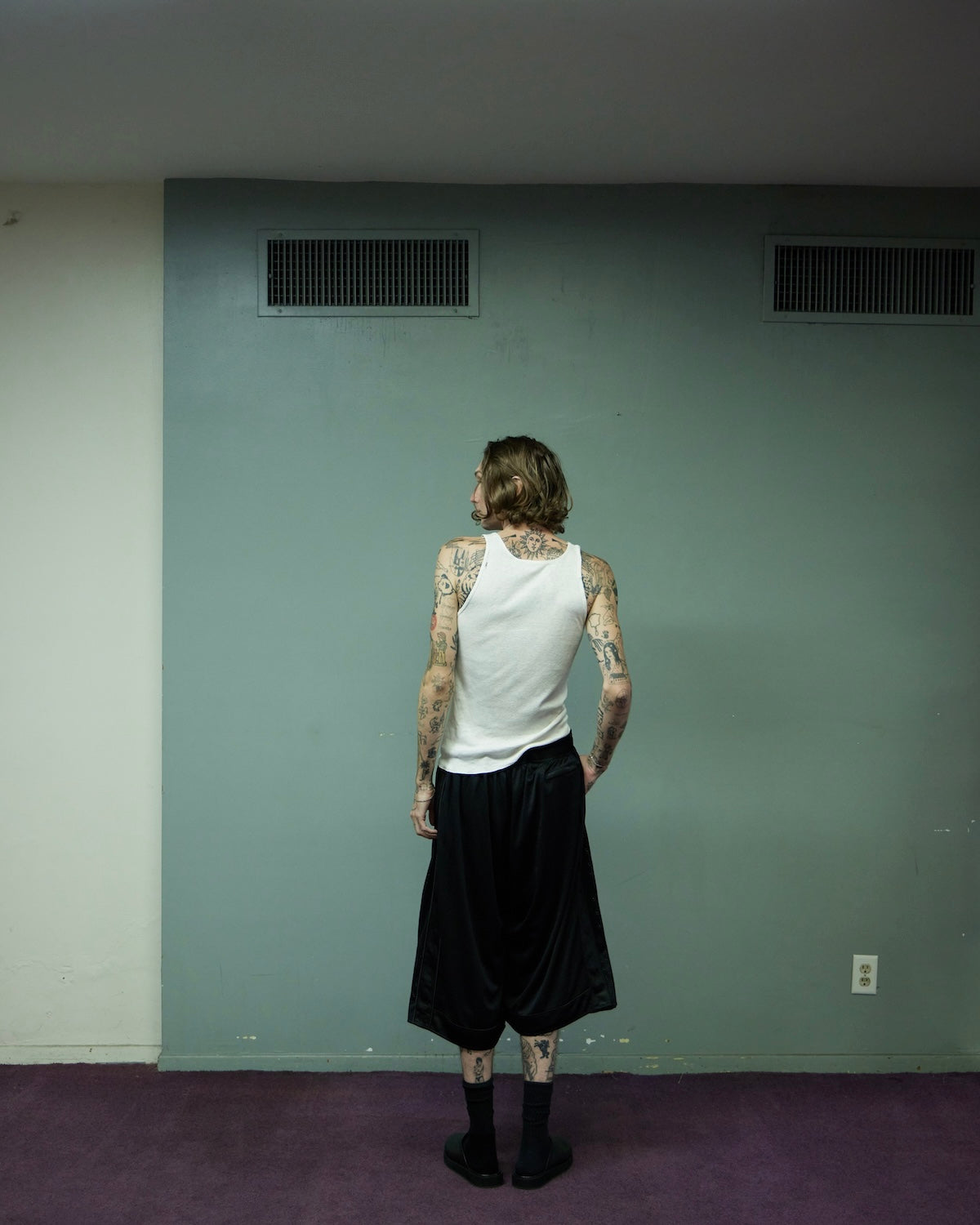 BAND1, oversized gym shorts