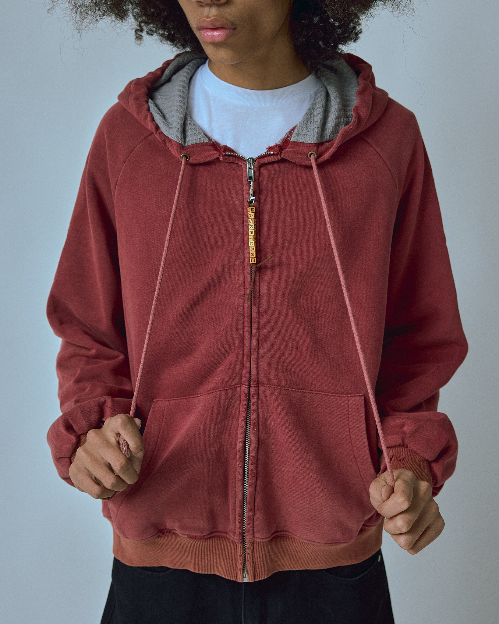 HENCH, thermal lined hoodie (washed red)