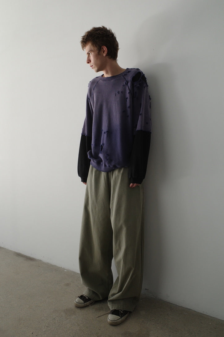 HENCH, repaired crewneck (two tone)