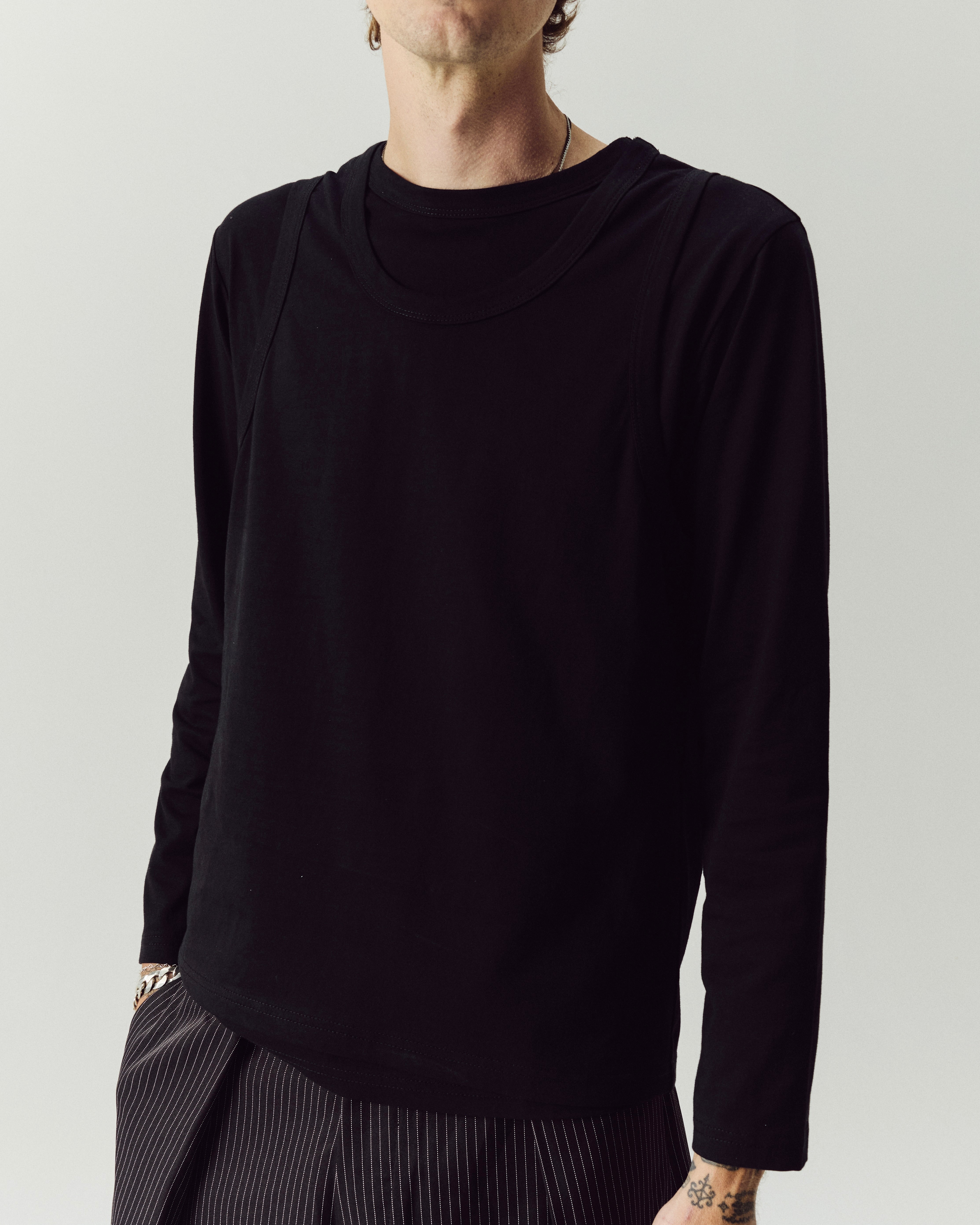LAYERED, tank-tee (black)