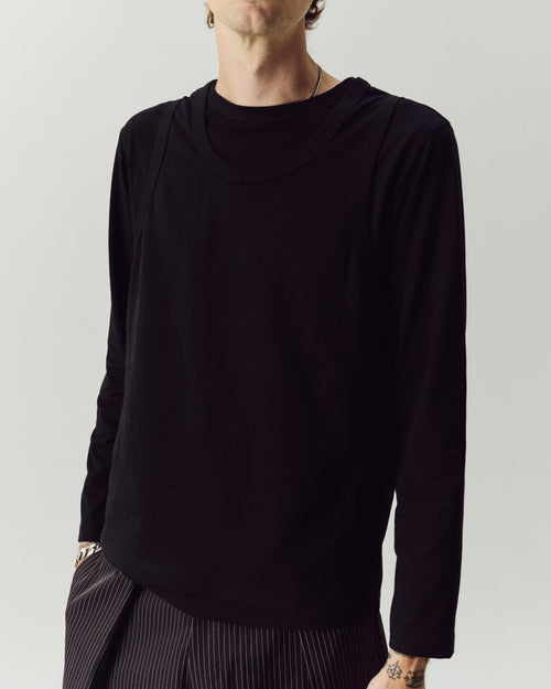 LAYERED, tank-tee (black)
