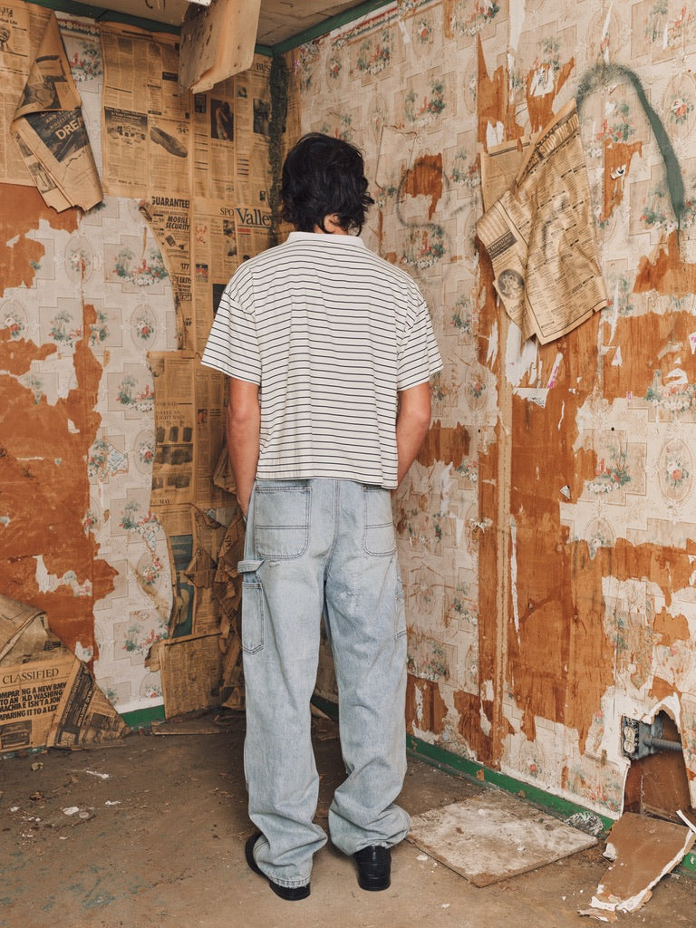 HENCH, double knees (light wash)