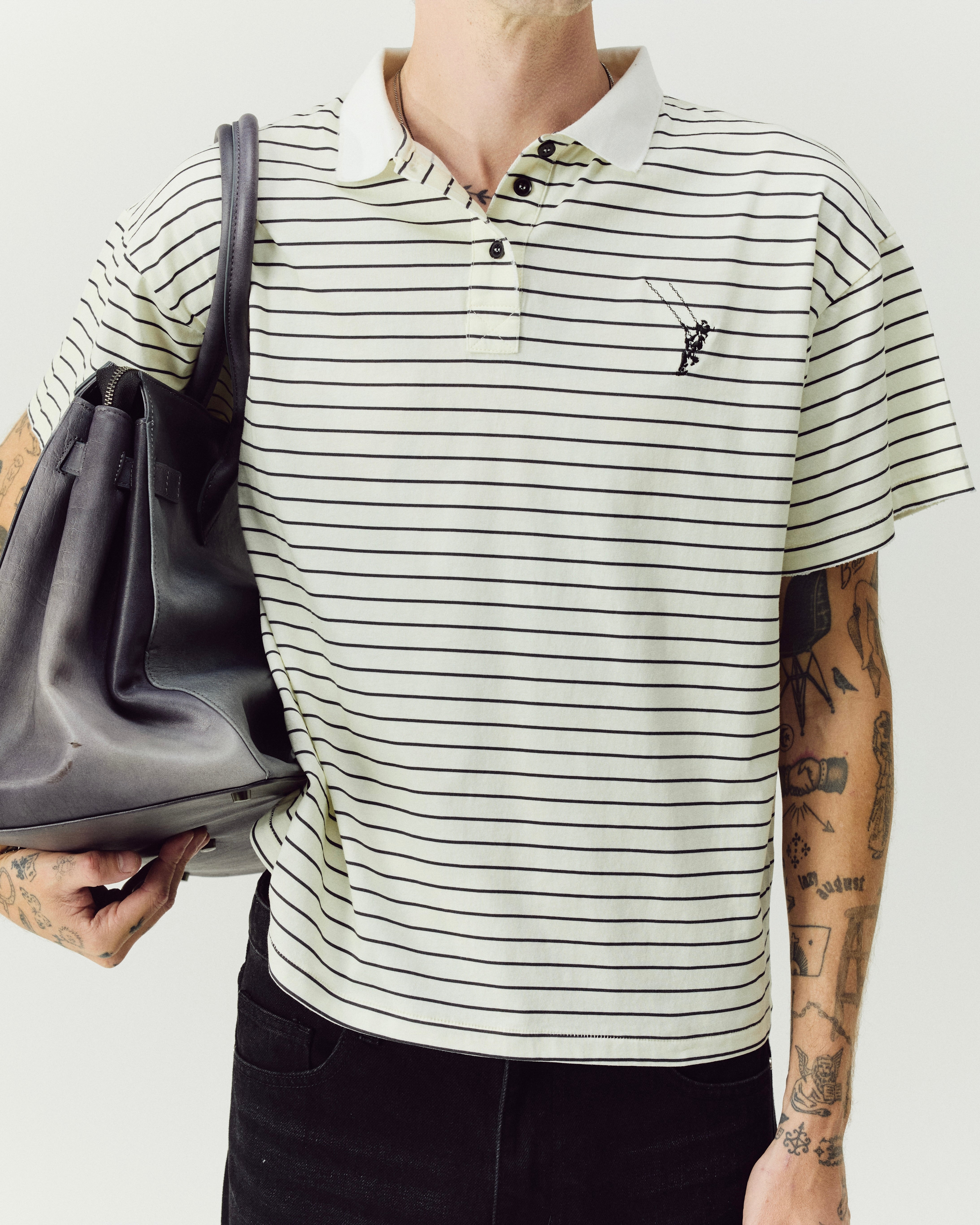 SWING, polo (white/black)