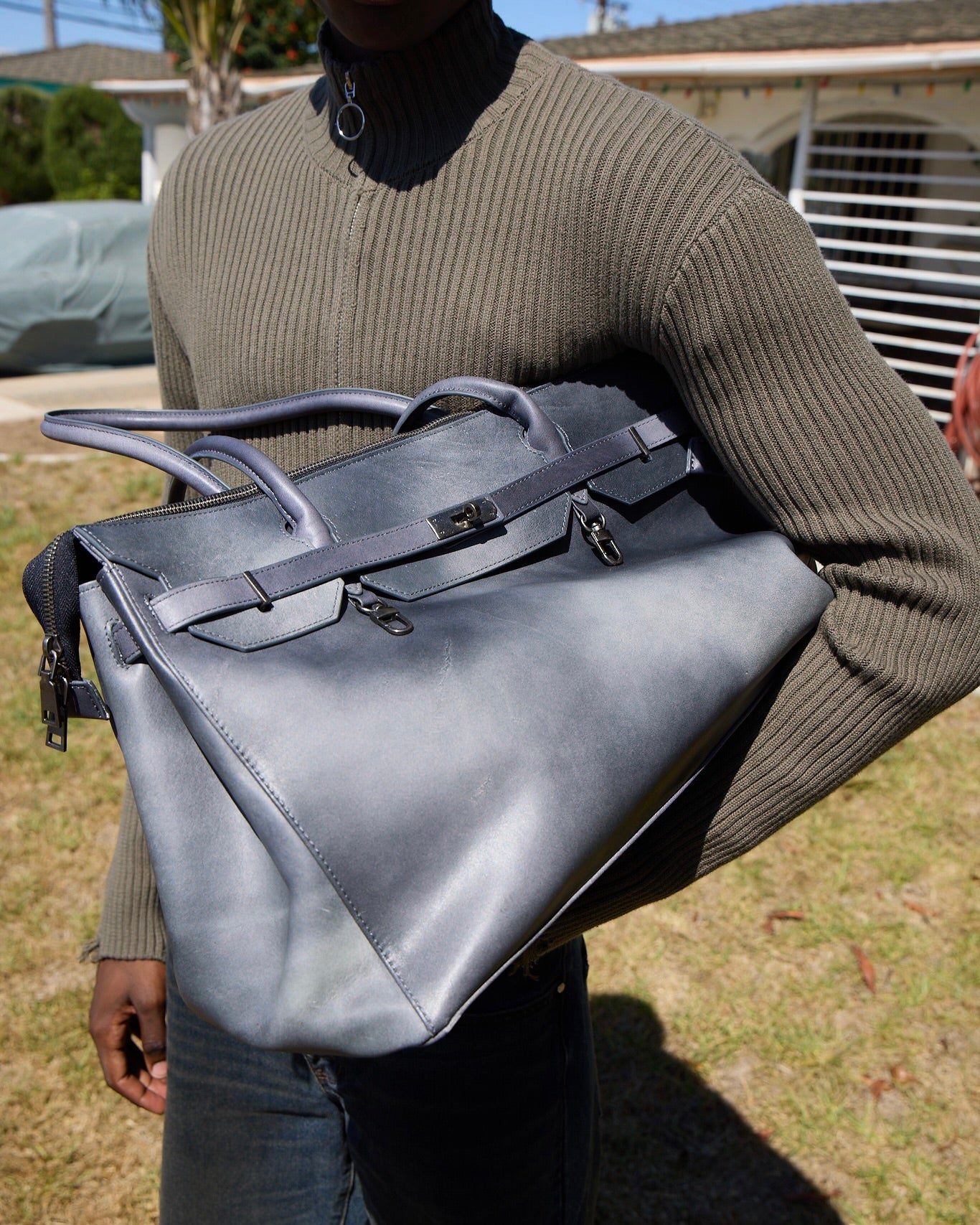 GRIFTER, leather bag