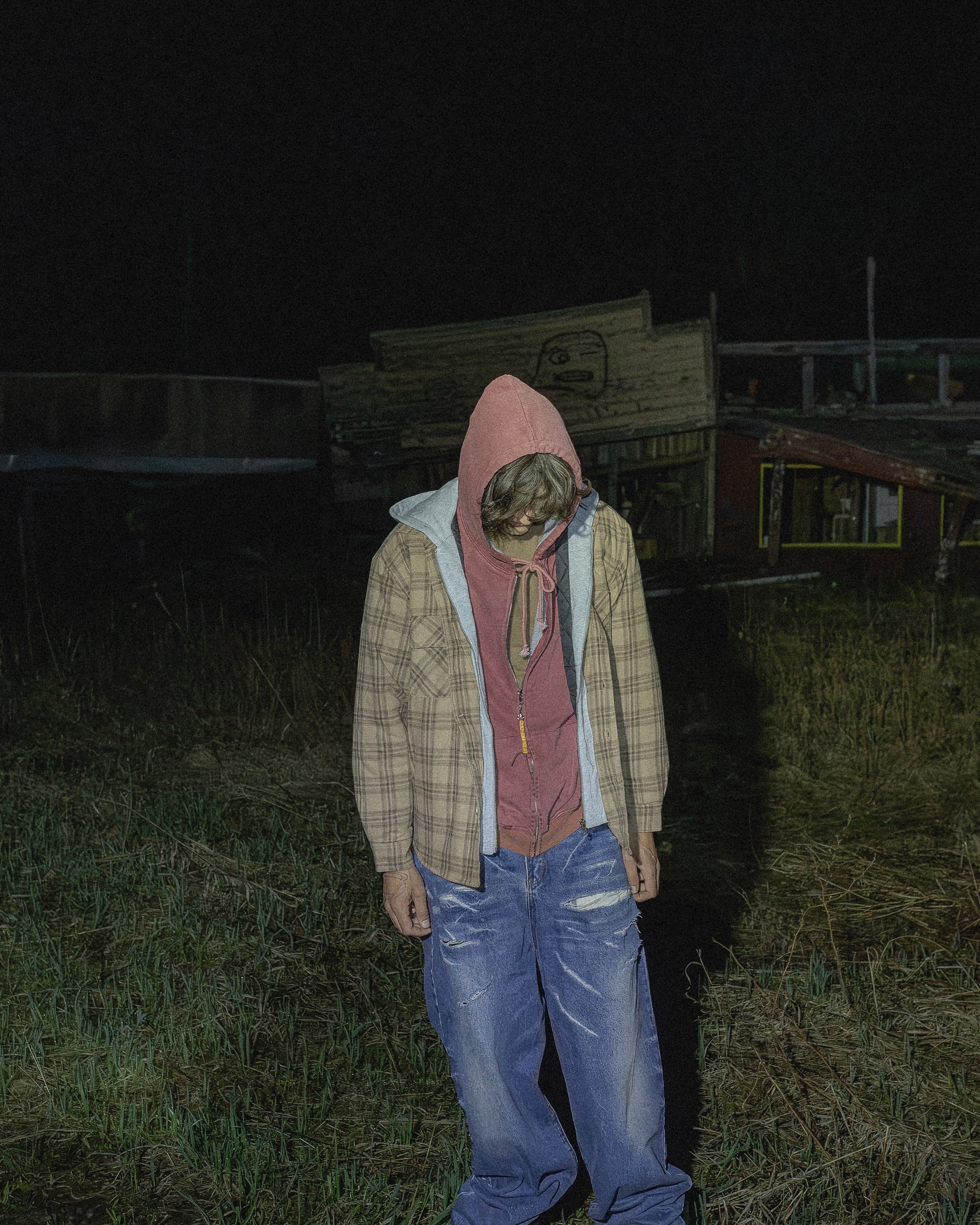 DRIVER, layered hoodie