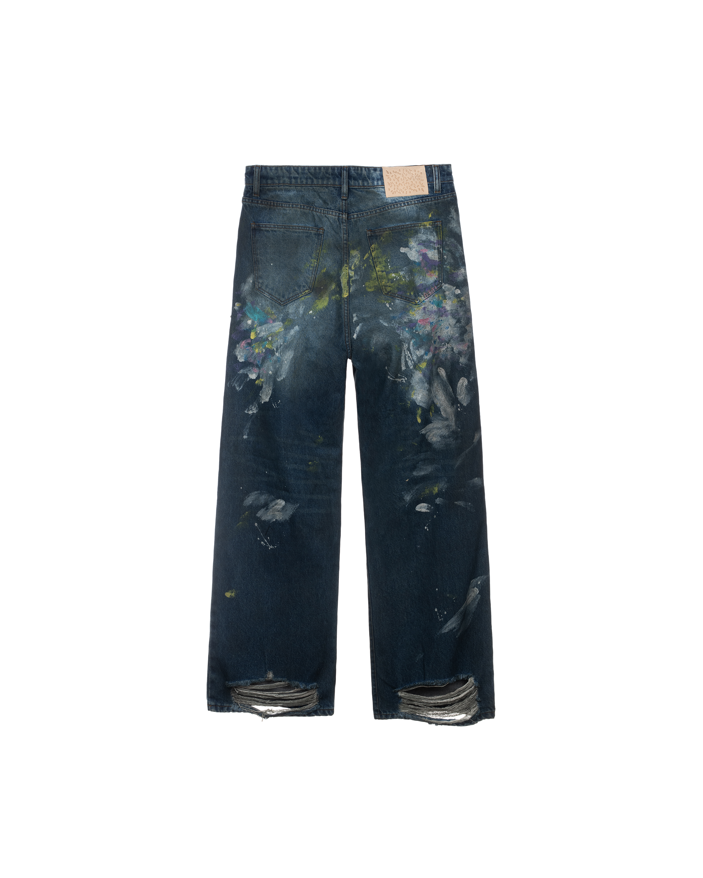 LAX, baggy denim (paint splatter)
