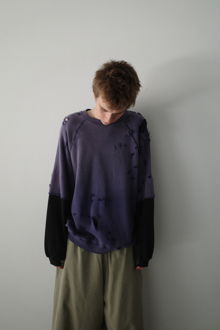 HENCH, repaired crewneck (two tone)