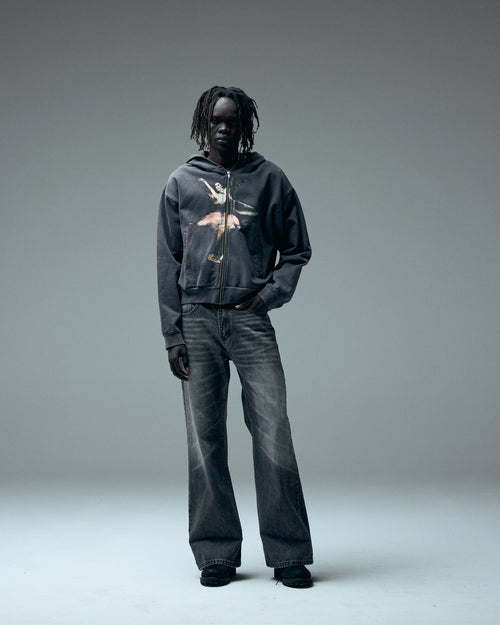 BALLET, a vintage black zip-up