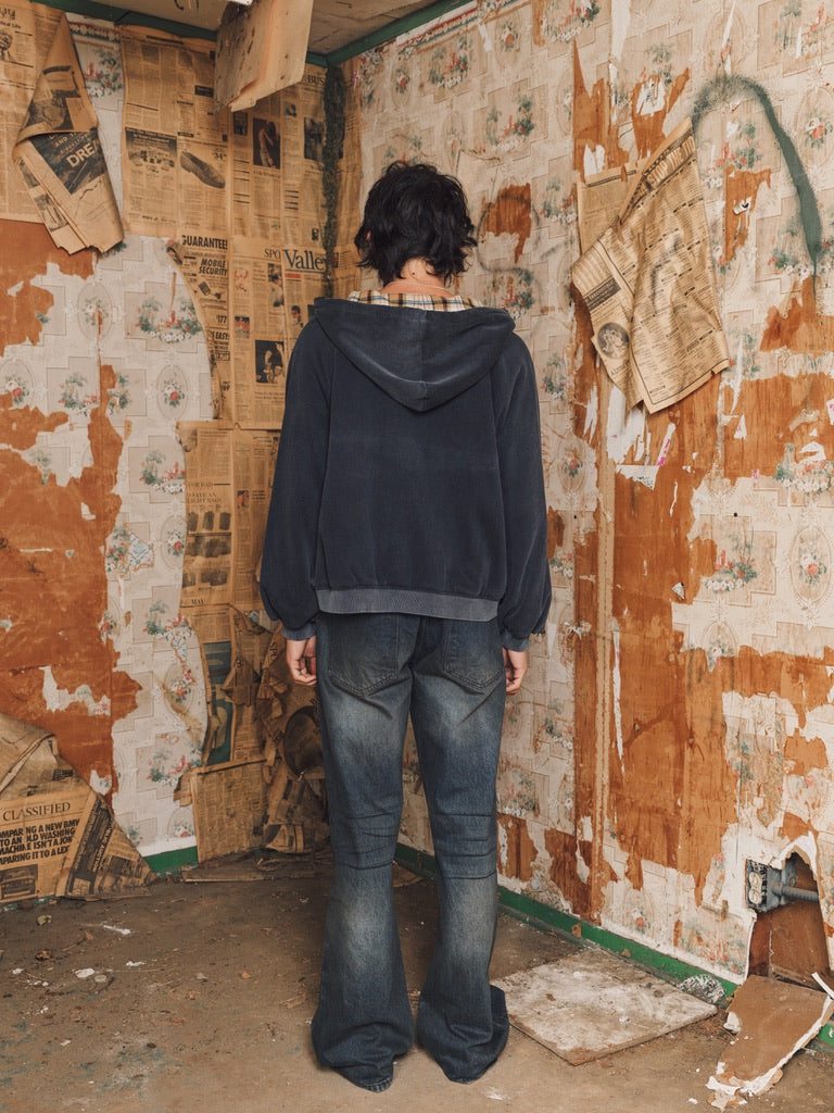 HENCH, plaid thermal lined hoodie