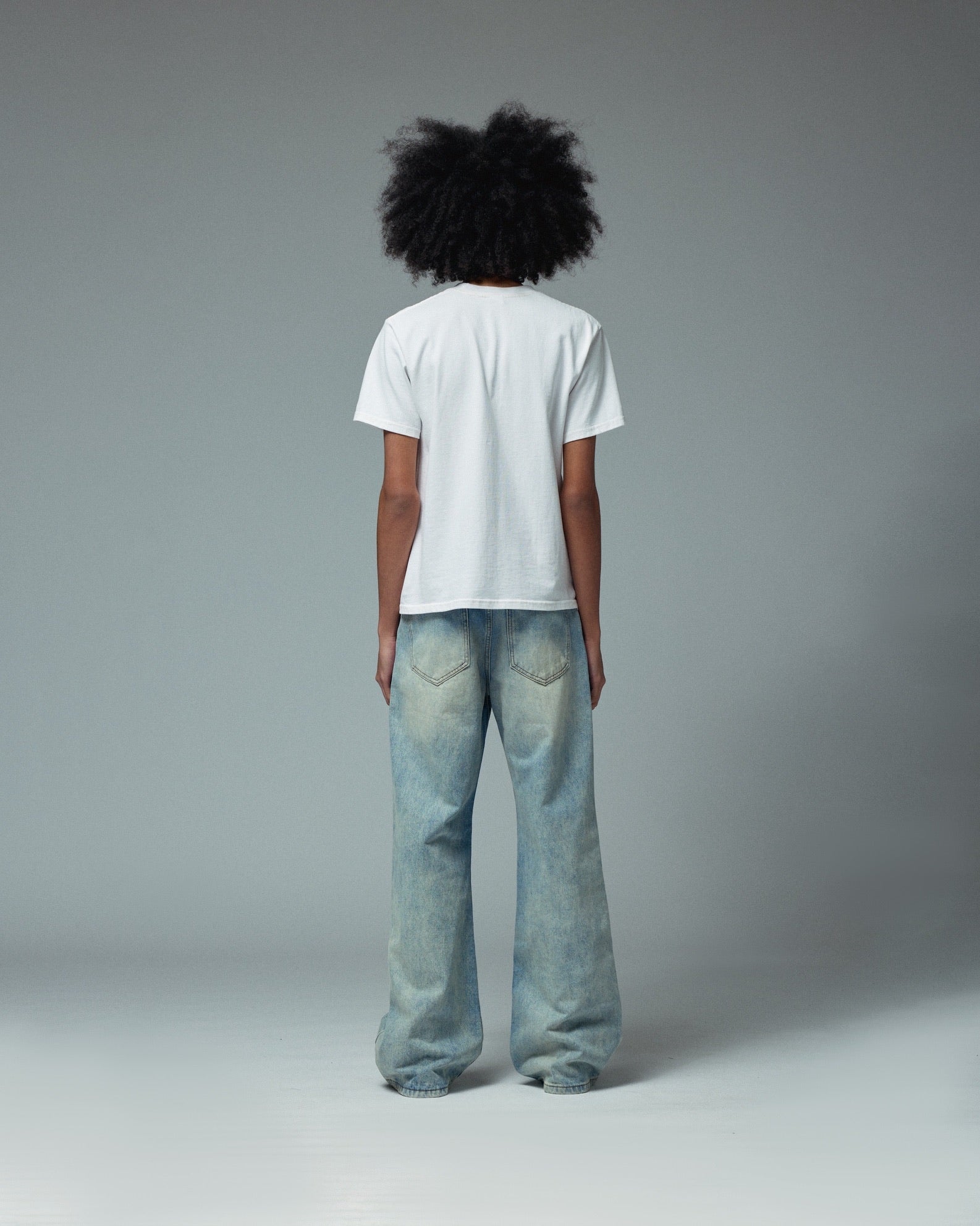 LAX, flair denim (light wash)