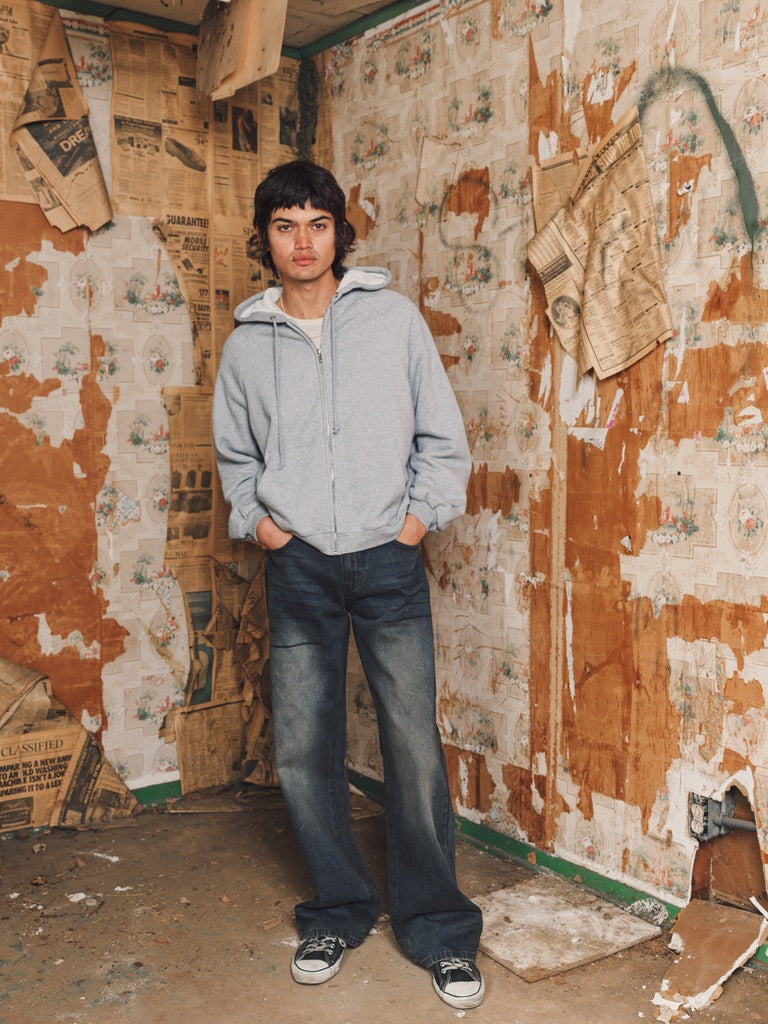 HENCH, thermal lined hoodie (grey)