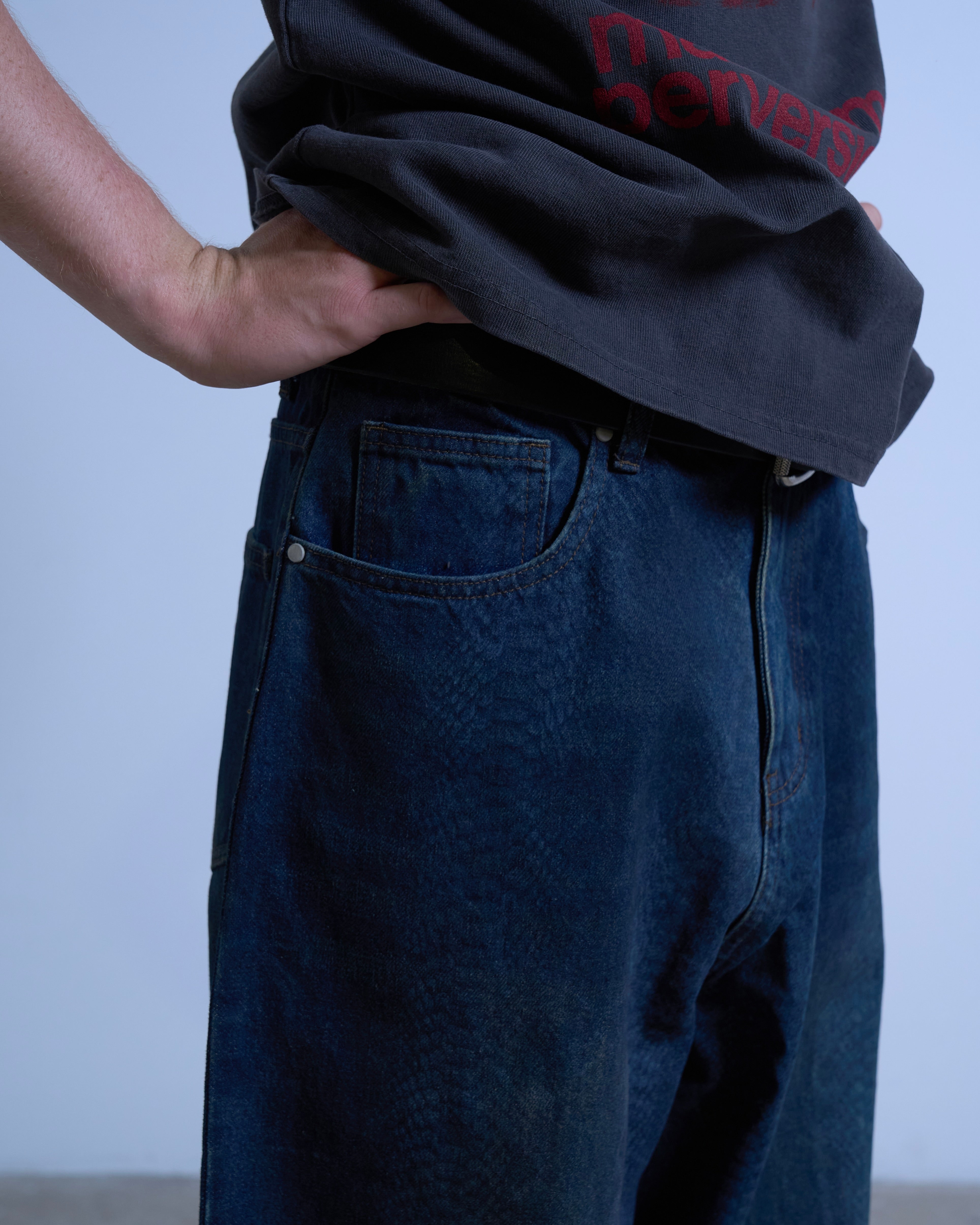 LAX, baggy denim (snakeskin)