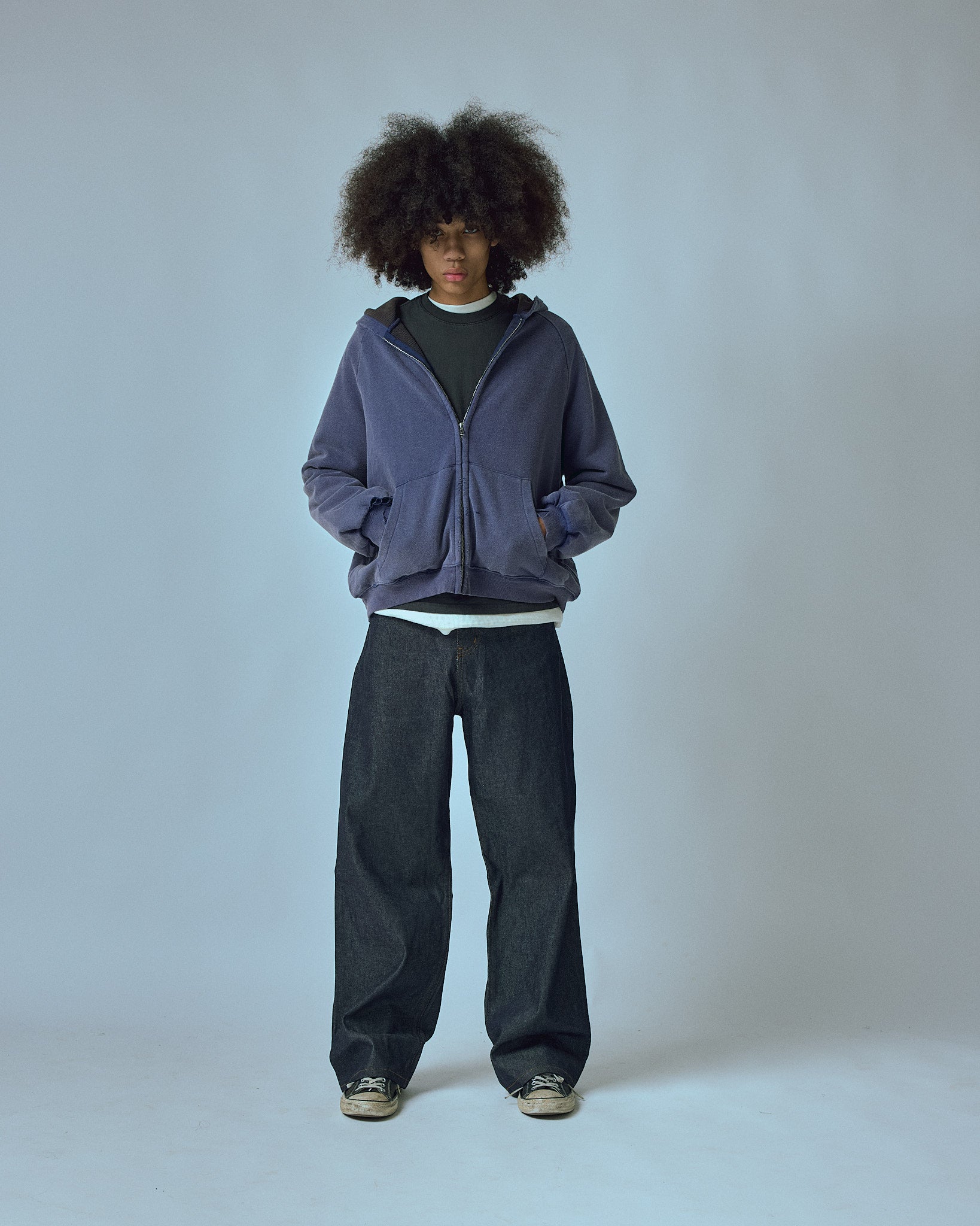 HENCH, thermal lined hoodie (navy)