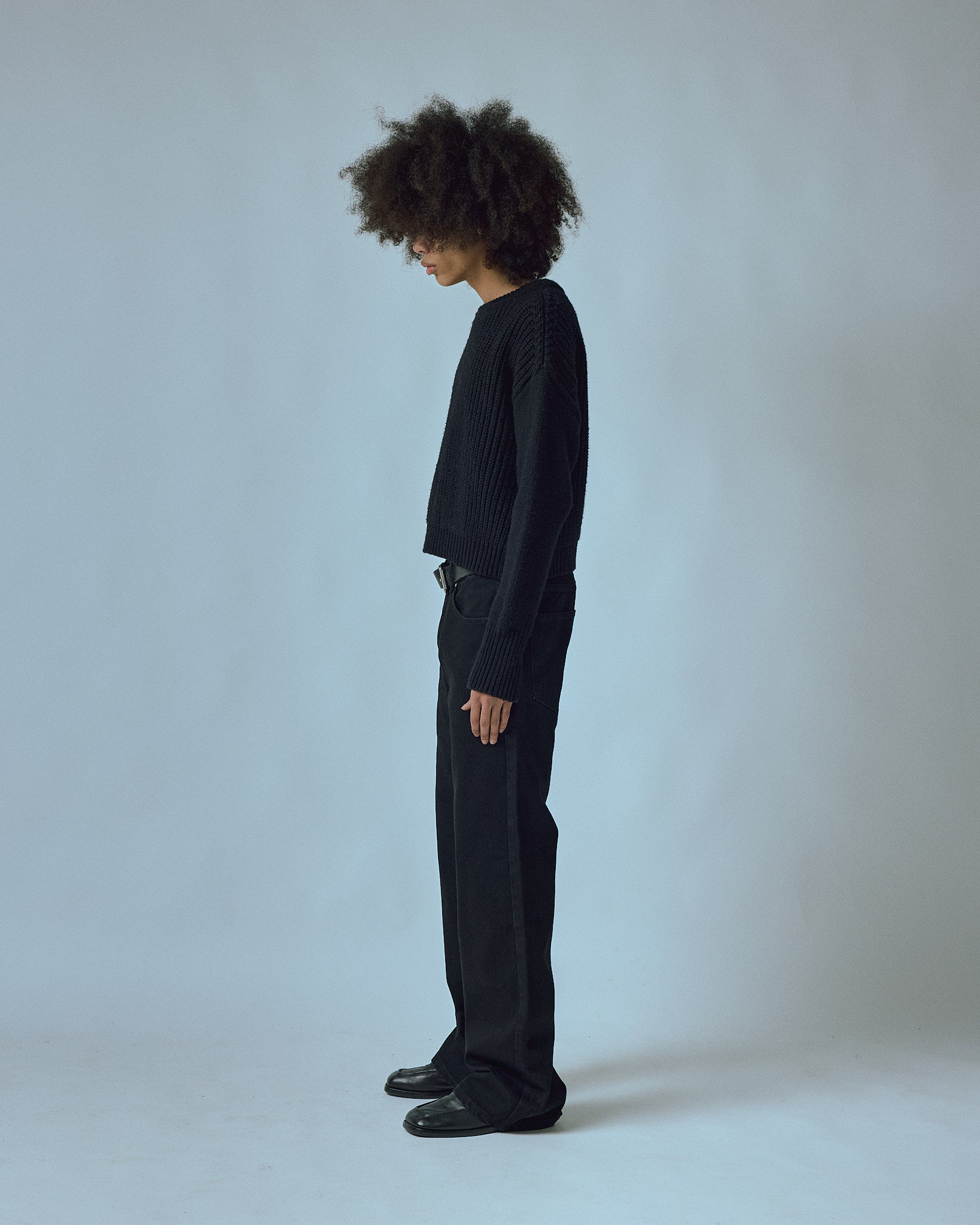 LAX, straight leg denim (jet black)