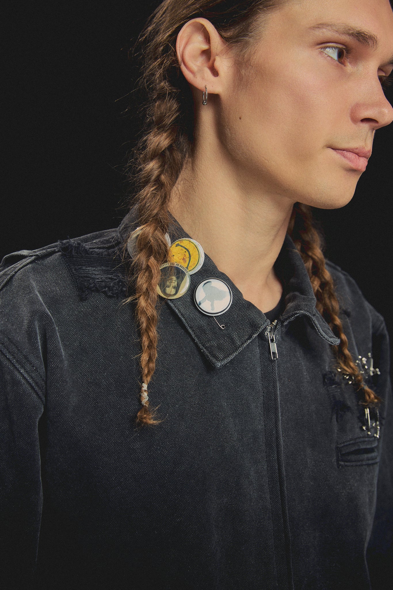 CHARMS, distressed work jacket