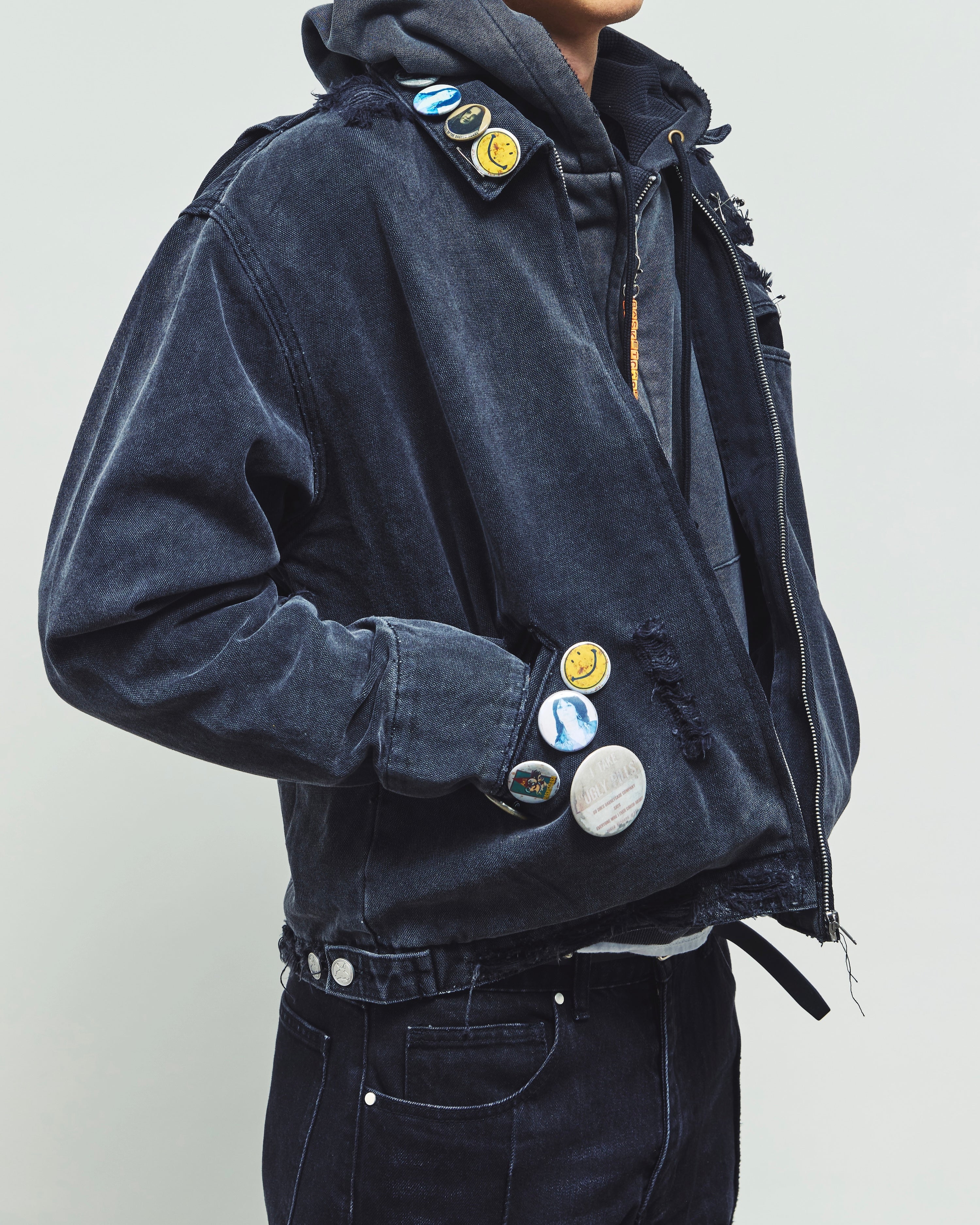 CHARMS, distressed work jacket