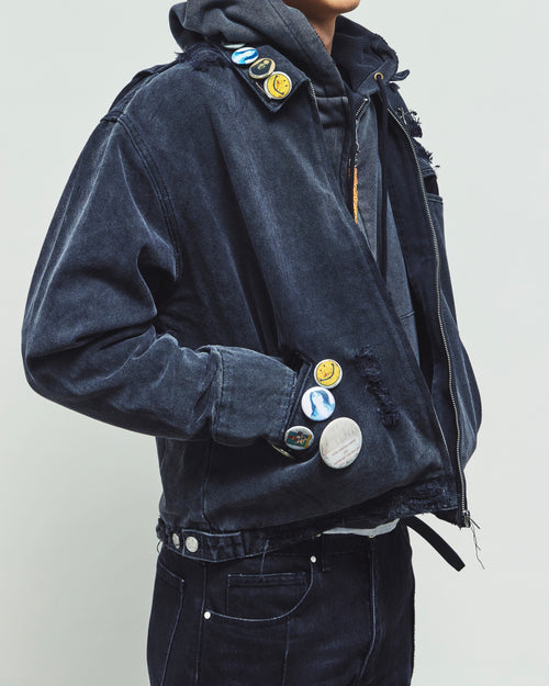 CHARMS, distressed work jacket