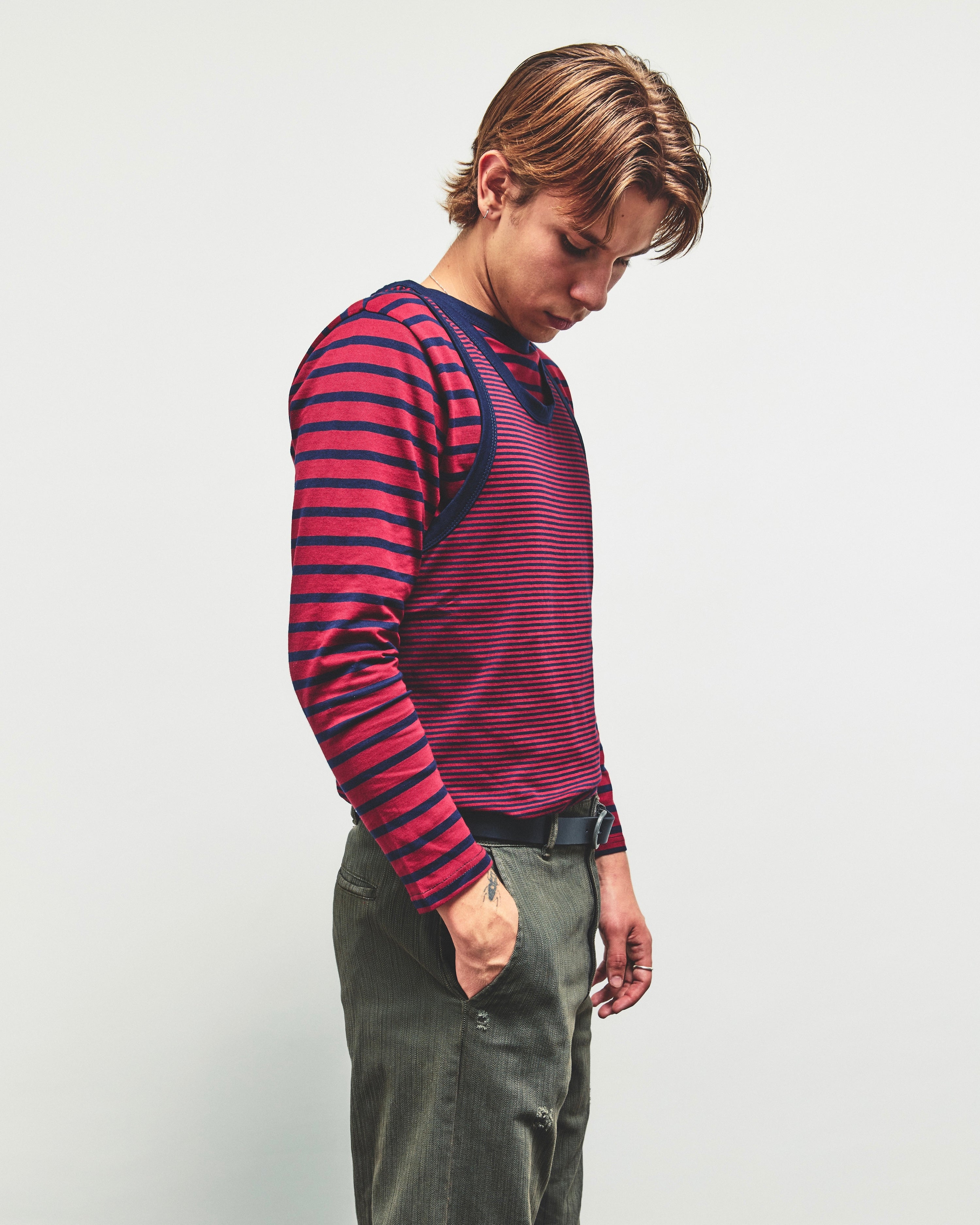 LAYERED, tank-tee (red)