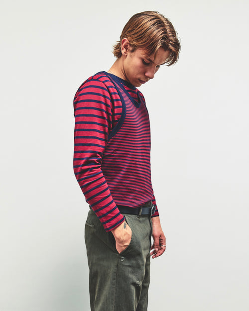 LAYERED, tank-tee (red)