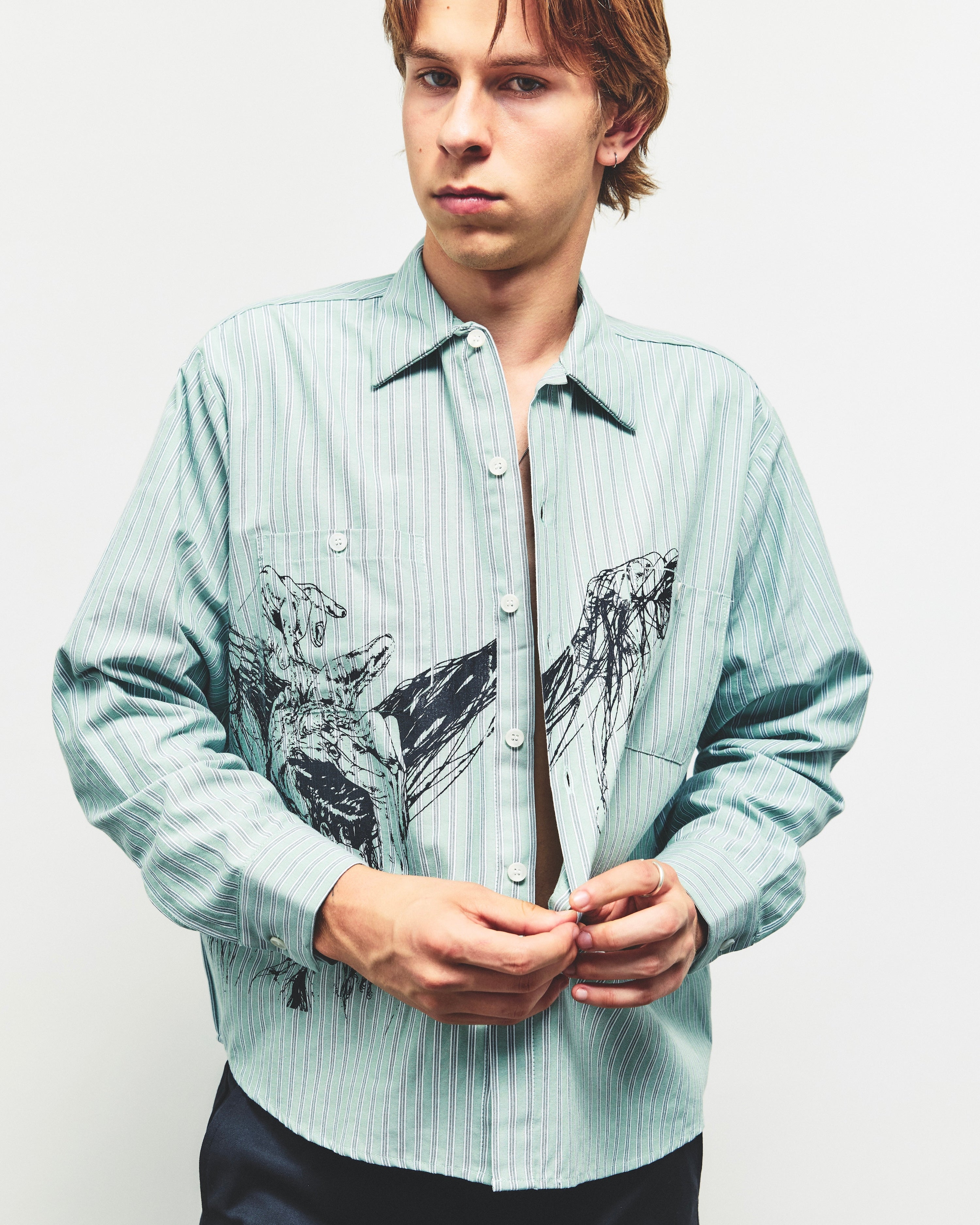 TANGLE, long sleeve button-up
