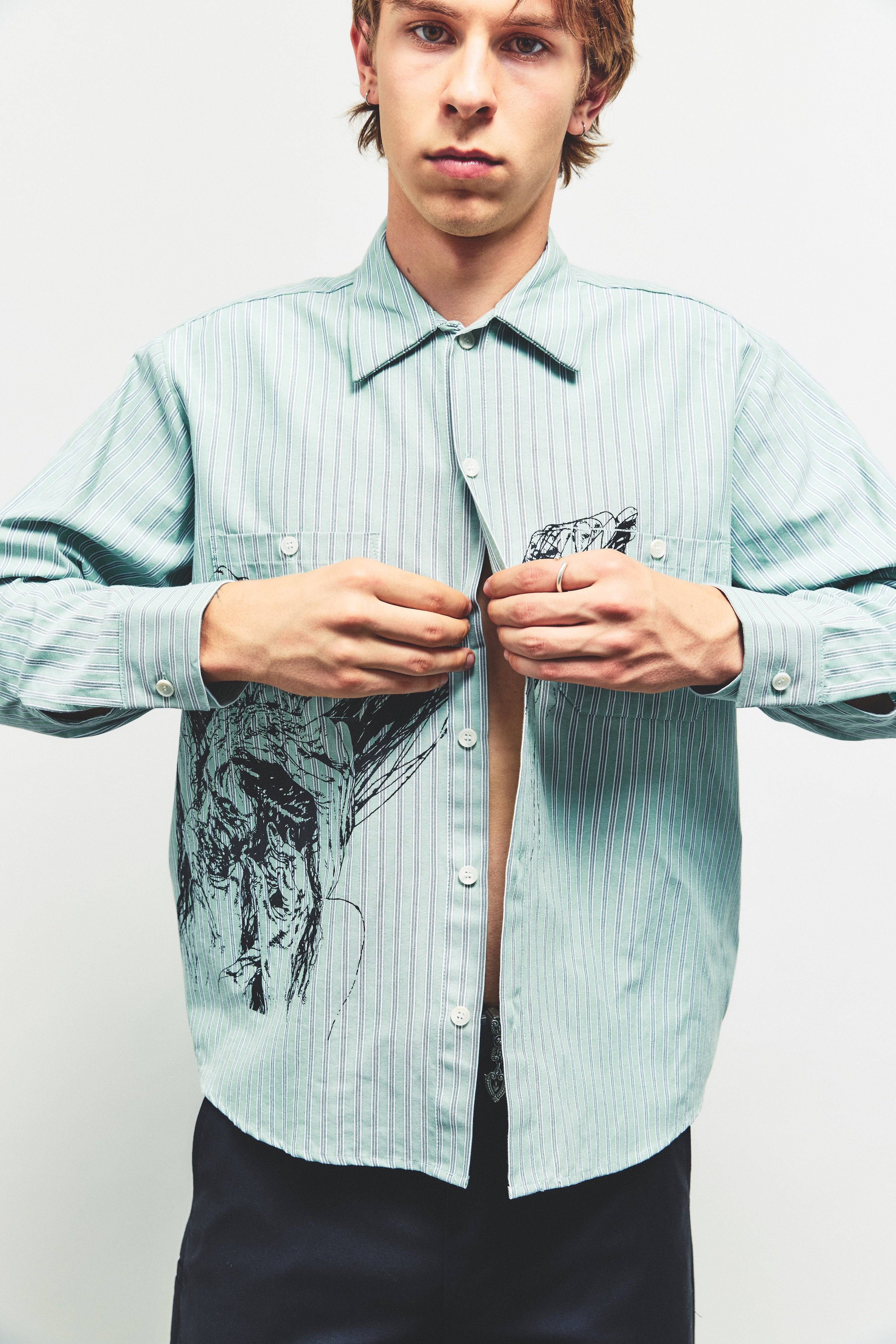TANGLE, long sleeve button-up