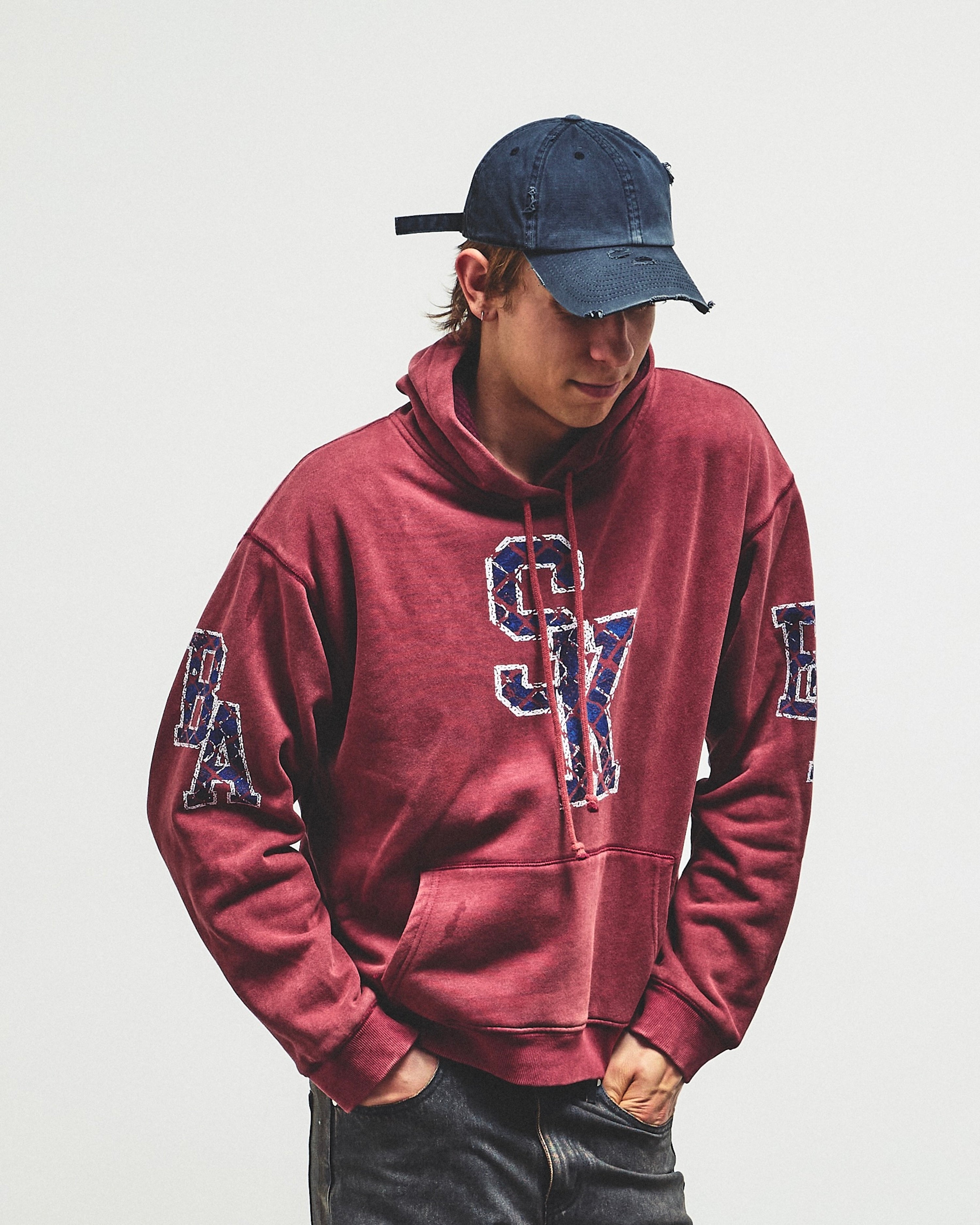 CHAINLINK, thermal lined pullover (red)