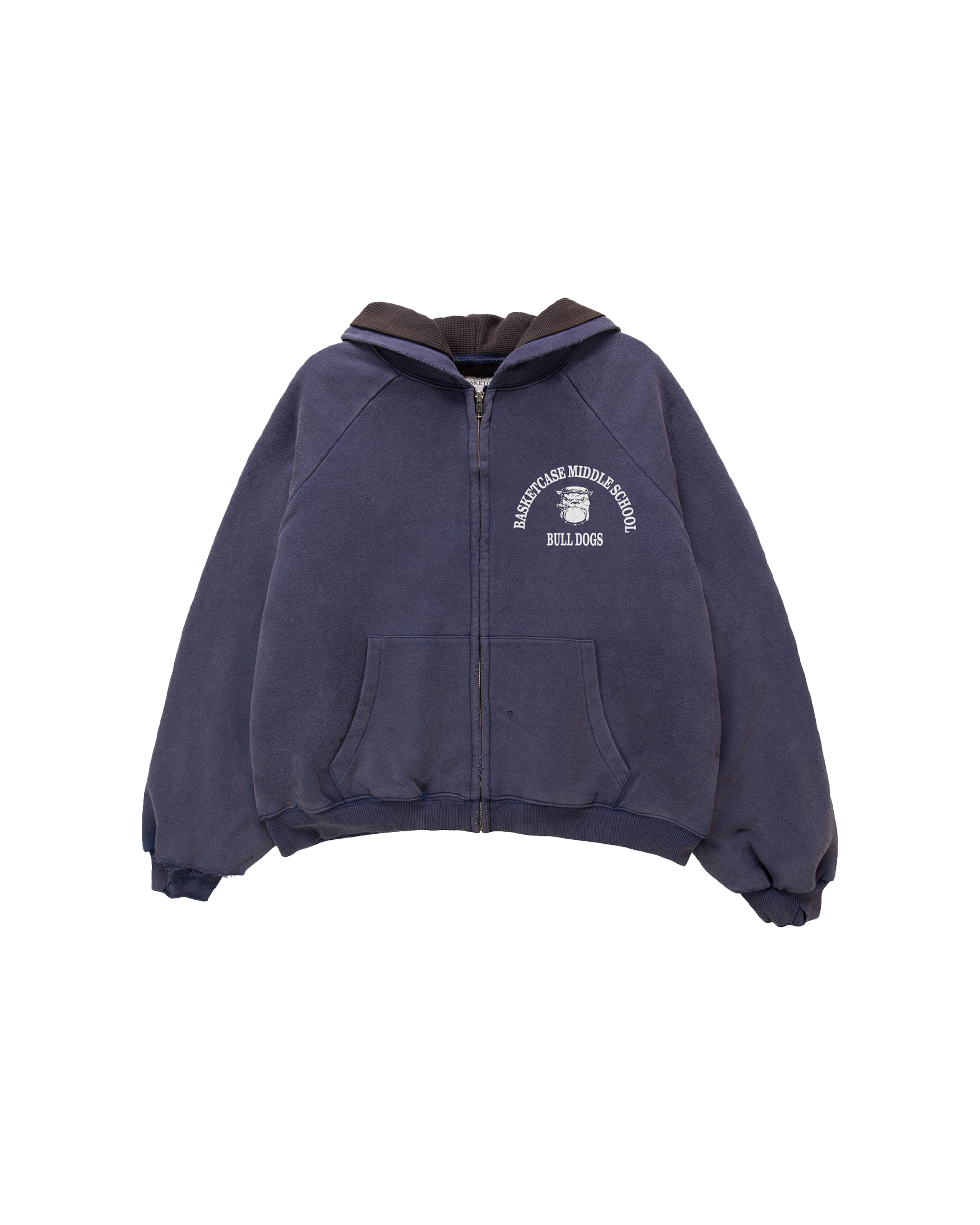 BULLDOG, thermal lined hoodie (navy)