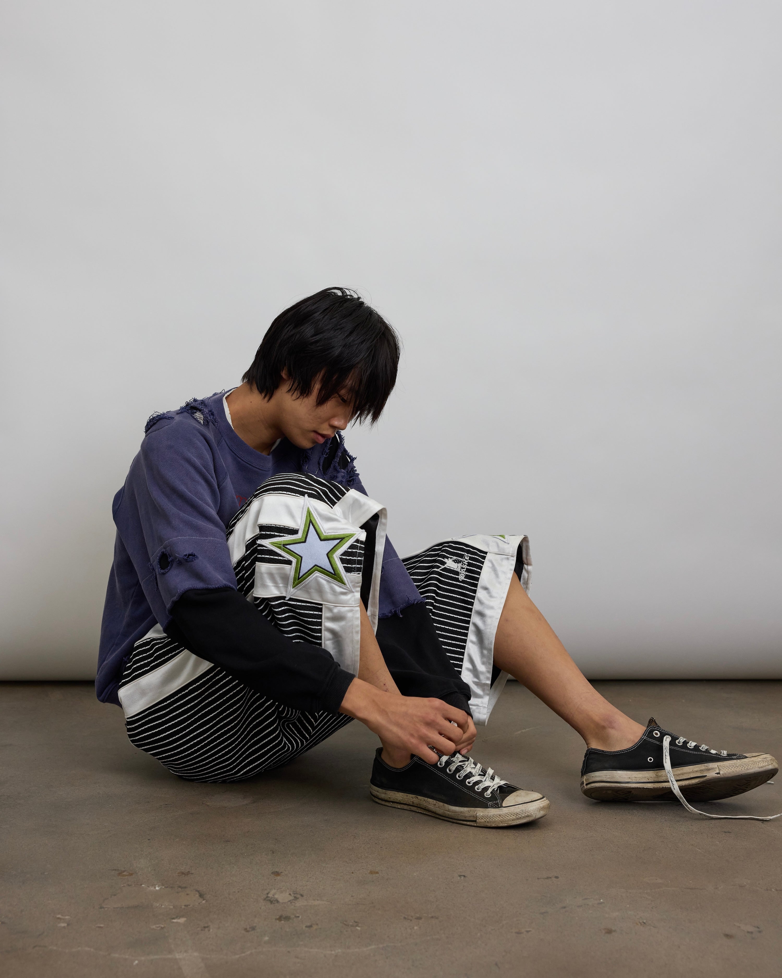 CAPACITY, two tone crewneck