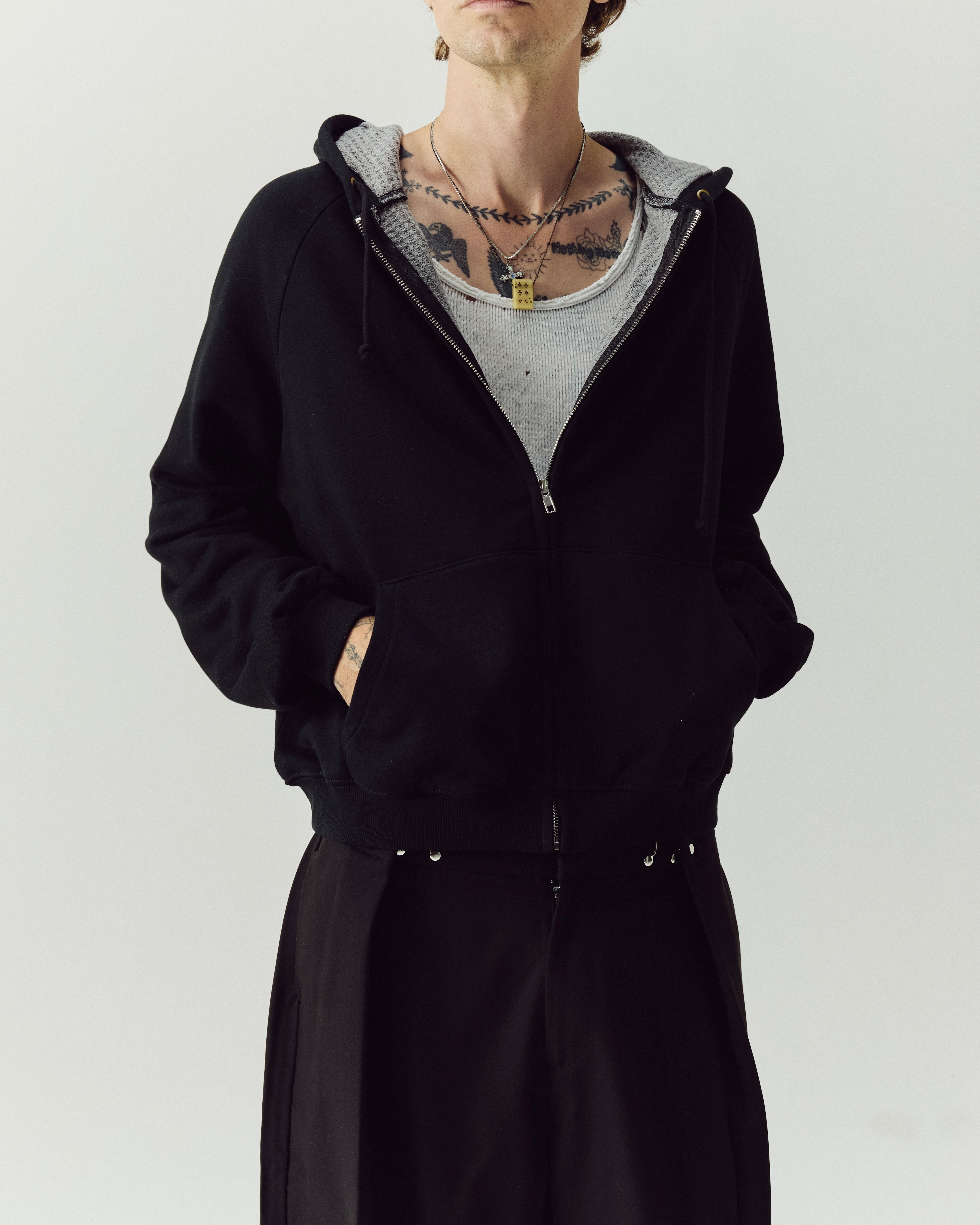 HENCH, thermal lined hoodie (black)