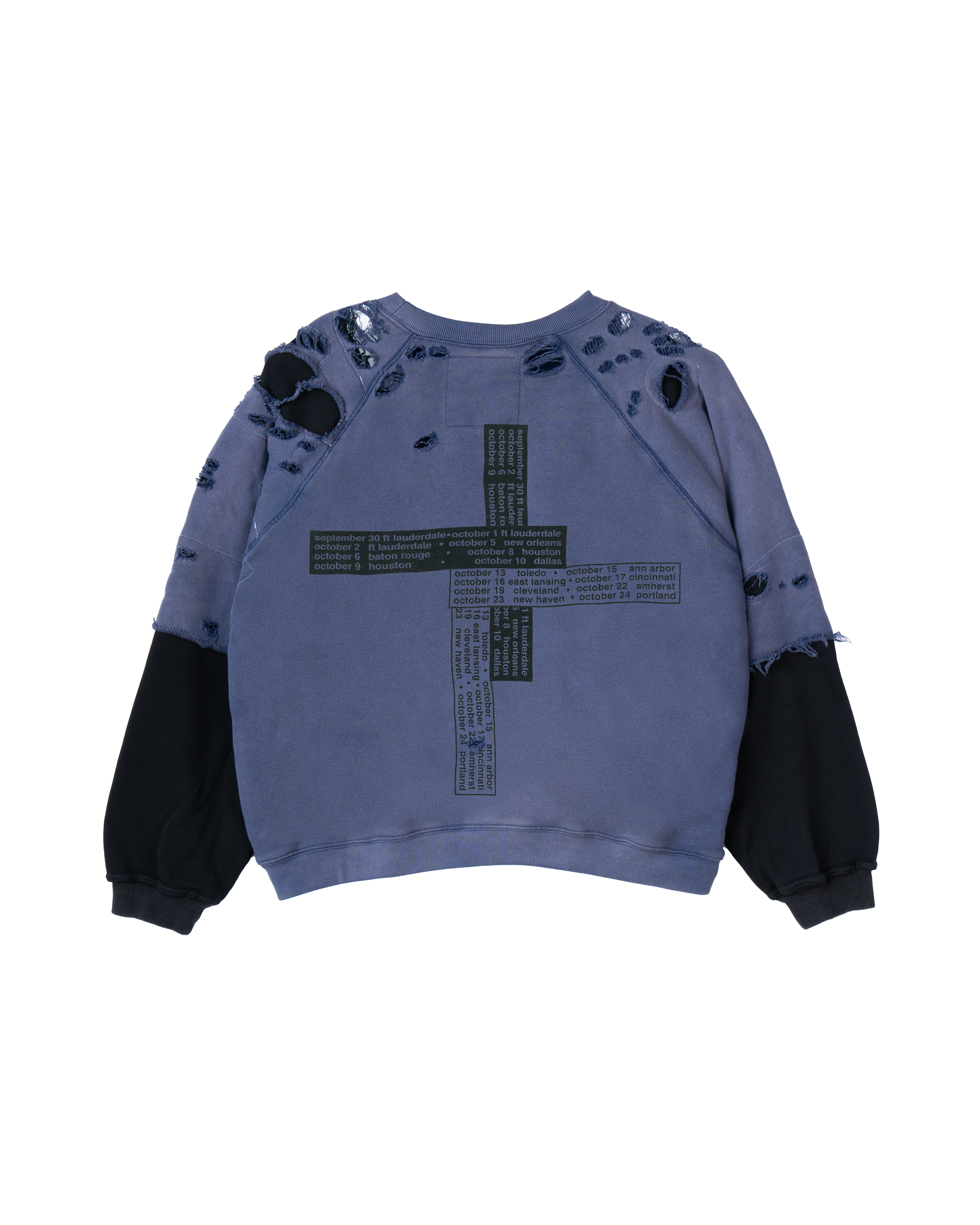 CAPACITY, two tone crewneck