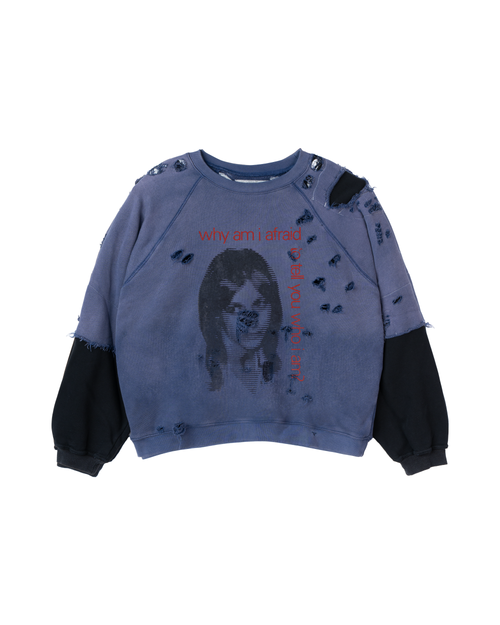 CAPACITY, two tone crewneck