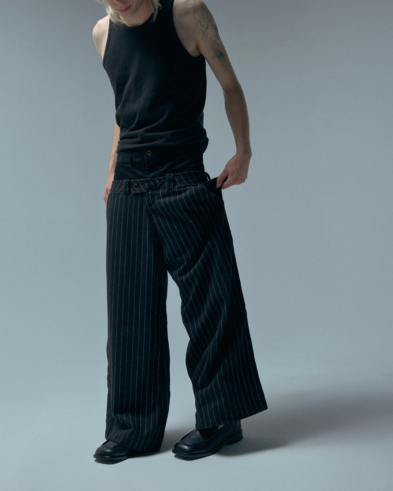 DOUBLE WAISTED, trousers