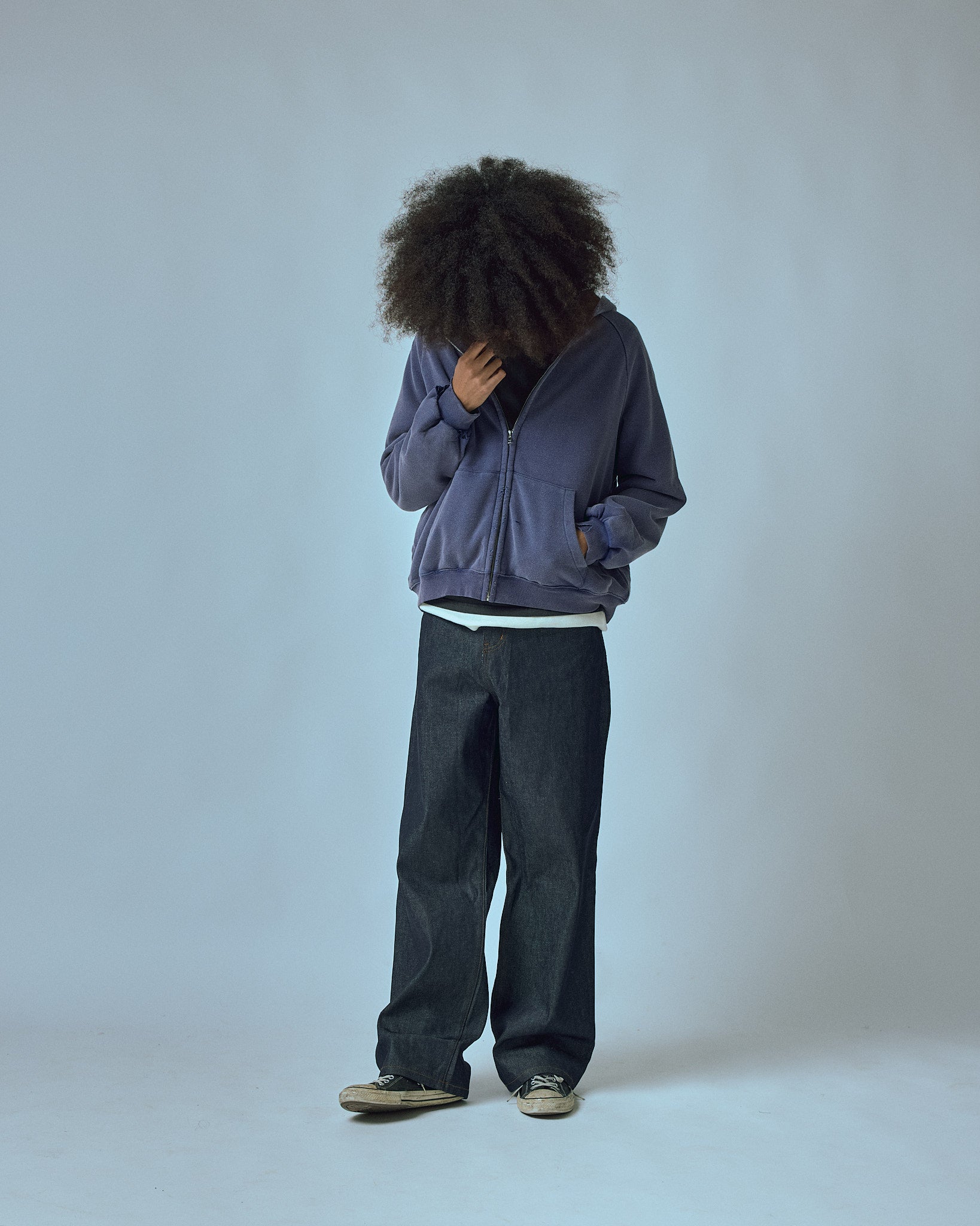 HENCH, thermal lined hoodie (navy)