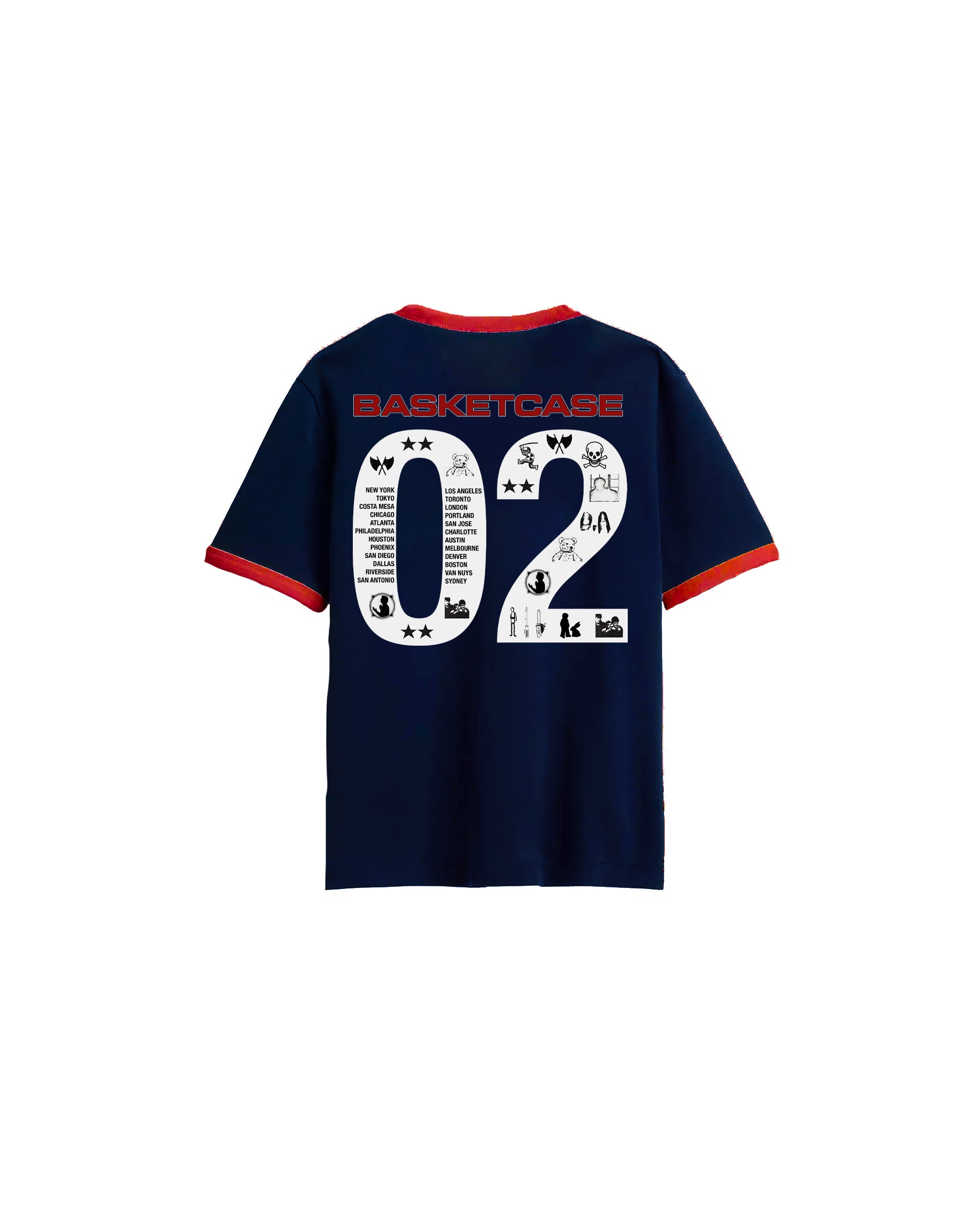 COMPUTER, a ringer t-shirt (navy)