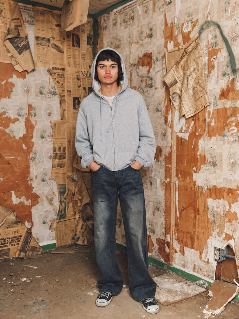 HENCH, thermal lined hoodie (grey)