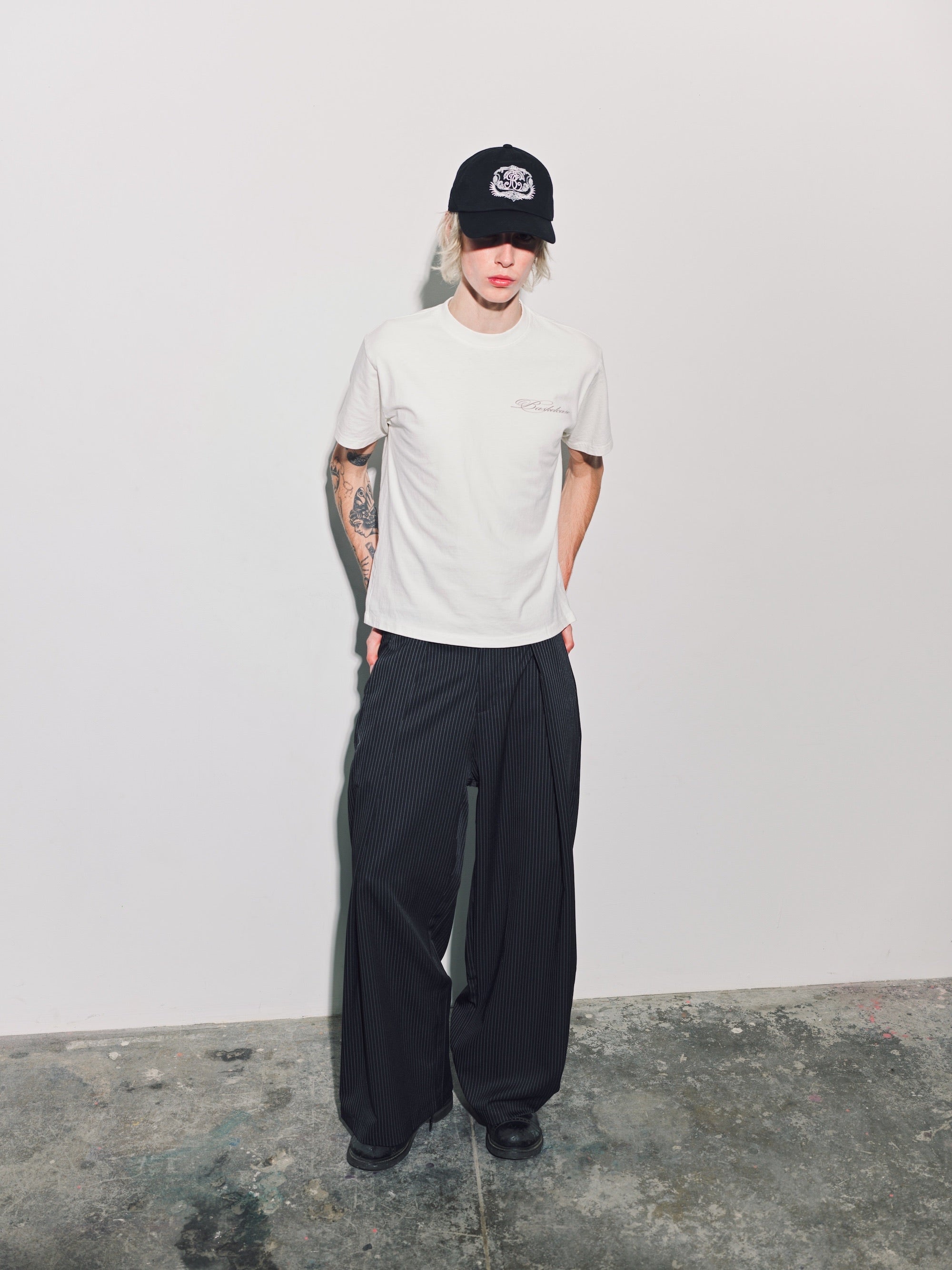 最終値下basketcase Caldwellpinstripe slacks CALDWELL, pinstripe slacks | BASKETCASE