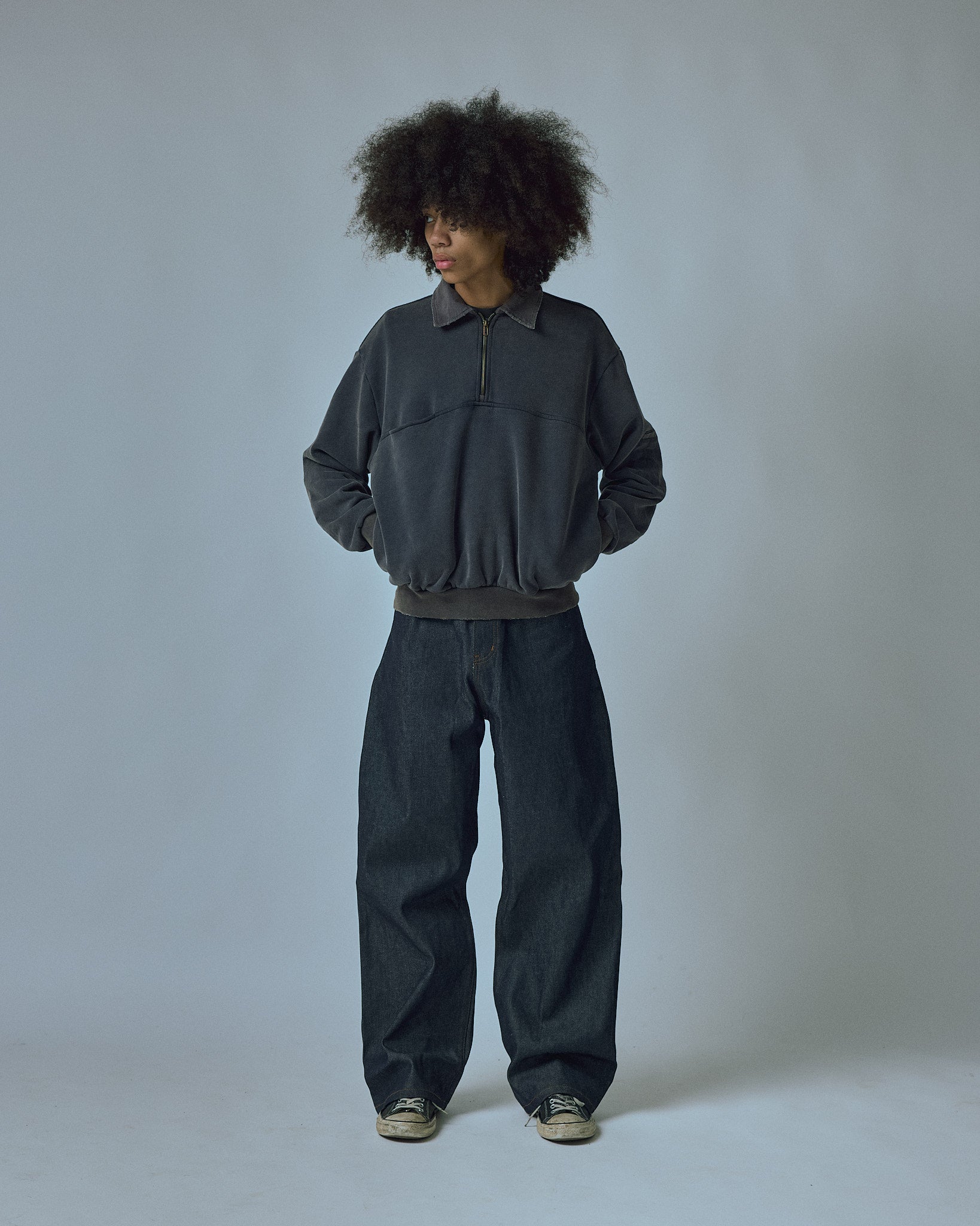 LAX, raw indigo denim