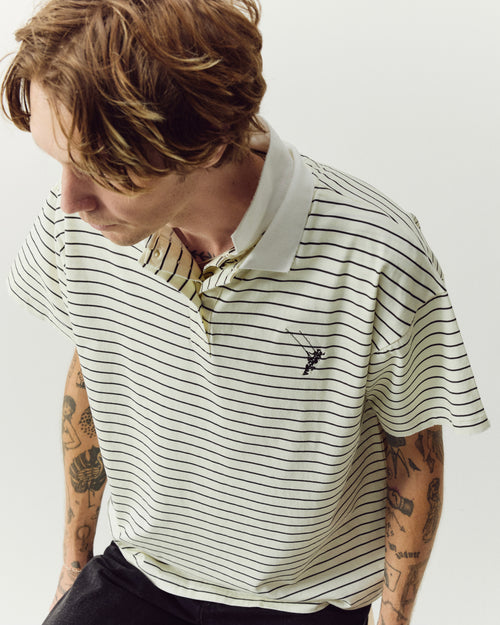 SWING, polo (white/black)