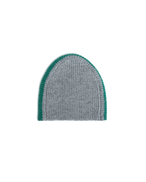 FAUX, knit skully (grey/green)