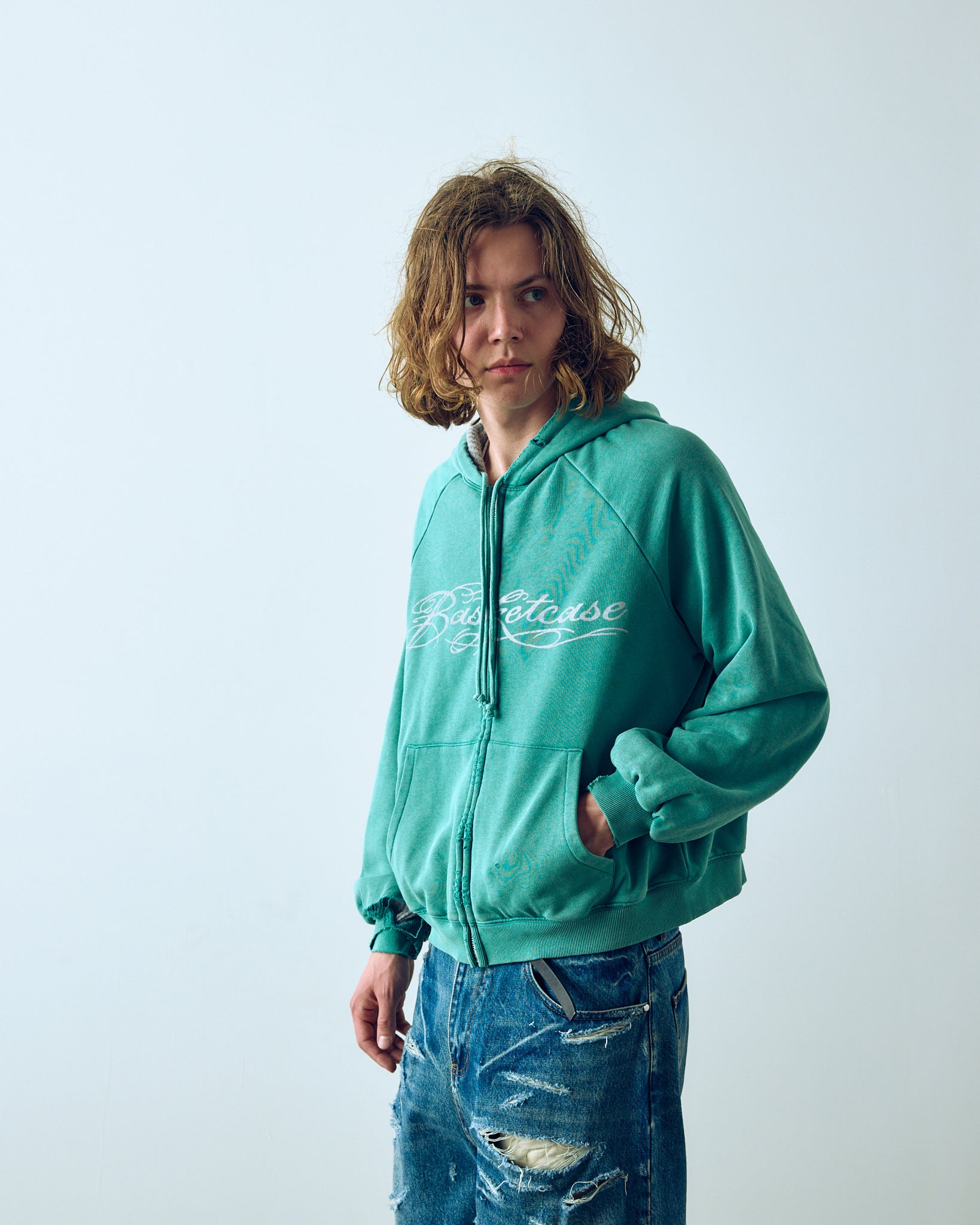 VIVA, thermal lined hoodie (green)