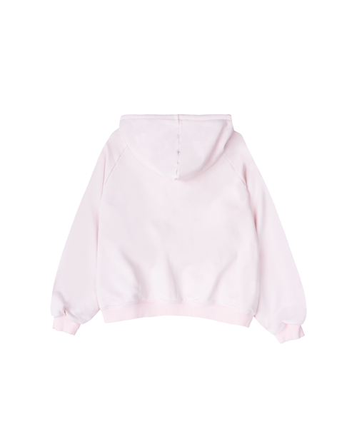 HENCH, floral thermal zip hoodie (pink)