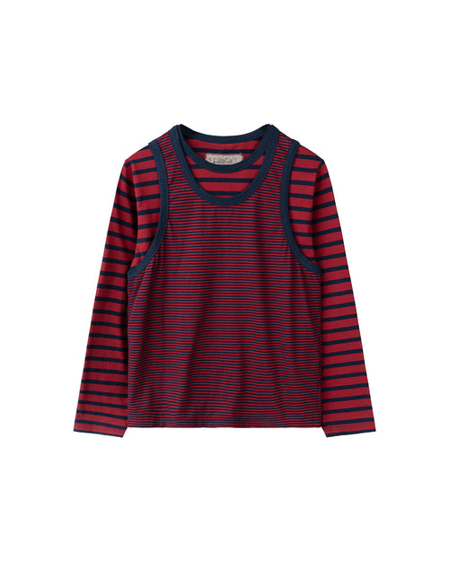 LAYERED, tank-tee (red)