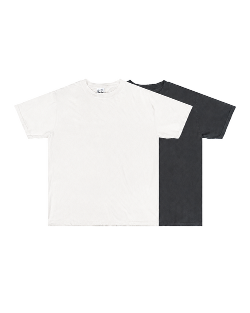HENCH, lightweight t-shirt two-pack (bone/vintage black)