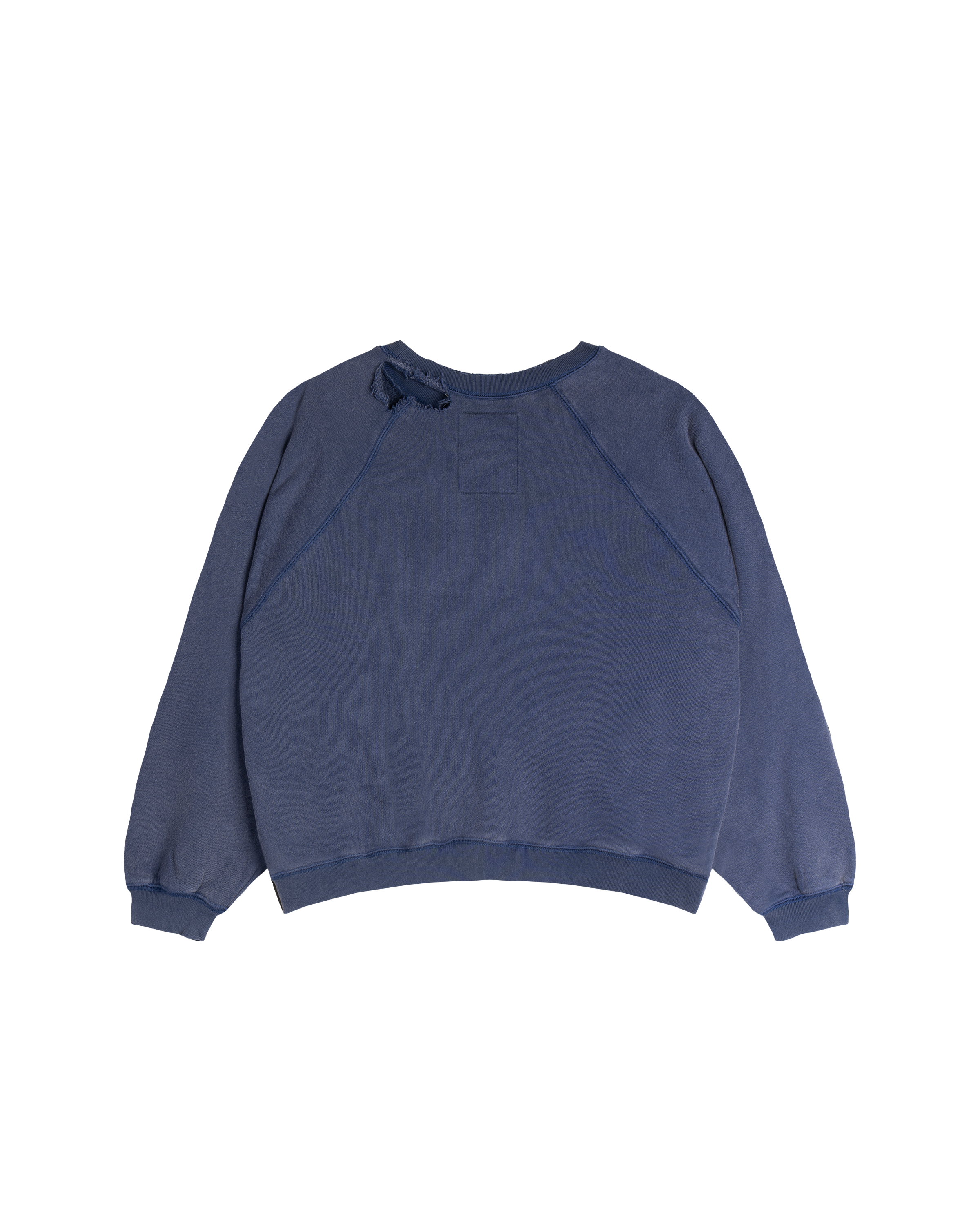 RAW COLLEGE, raglan crewneck (navy)