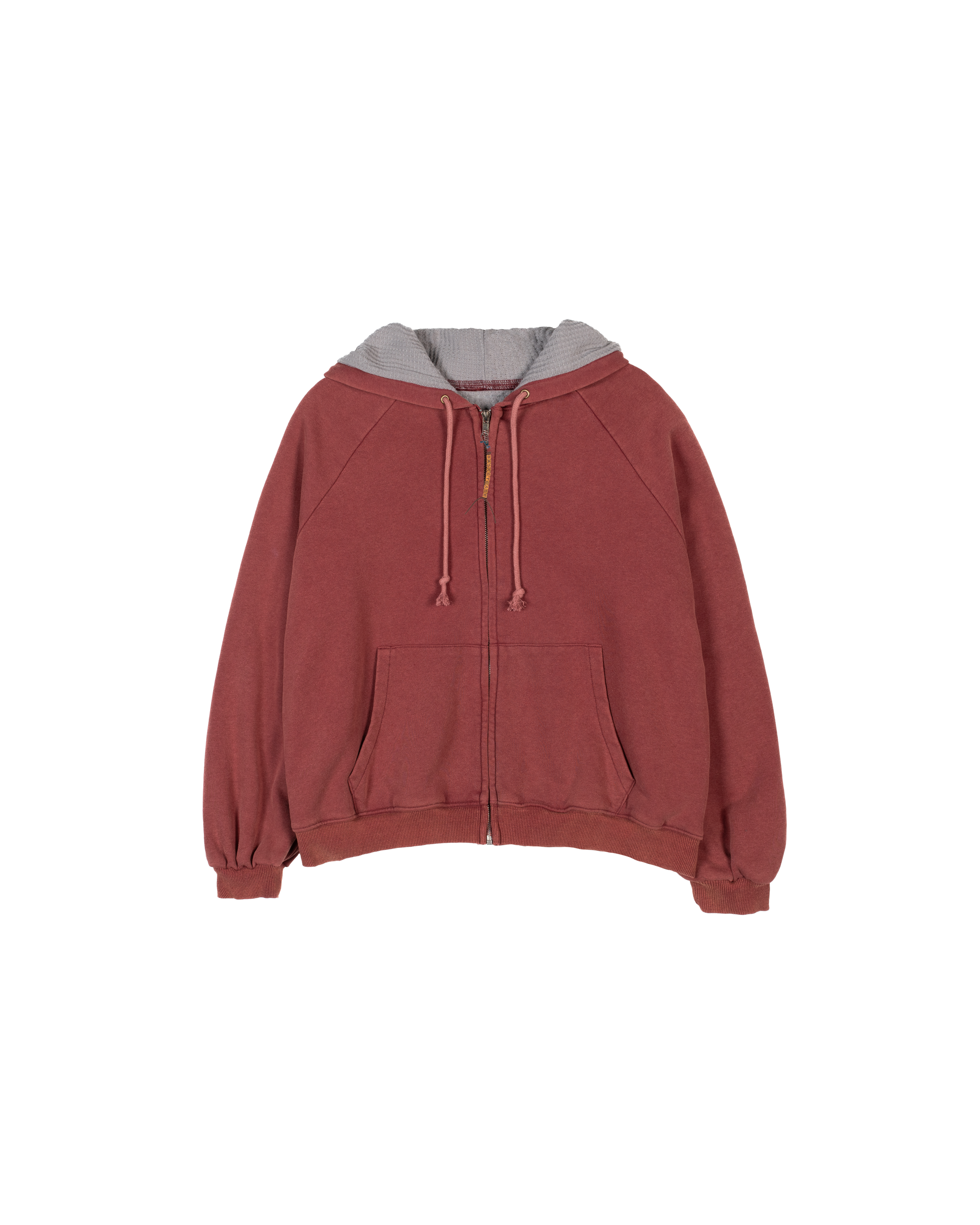HENCH, thermal lined hoodie (washed red)