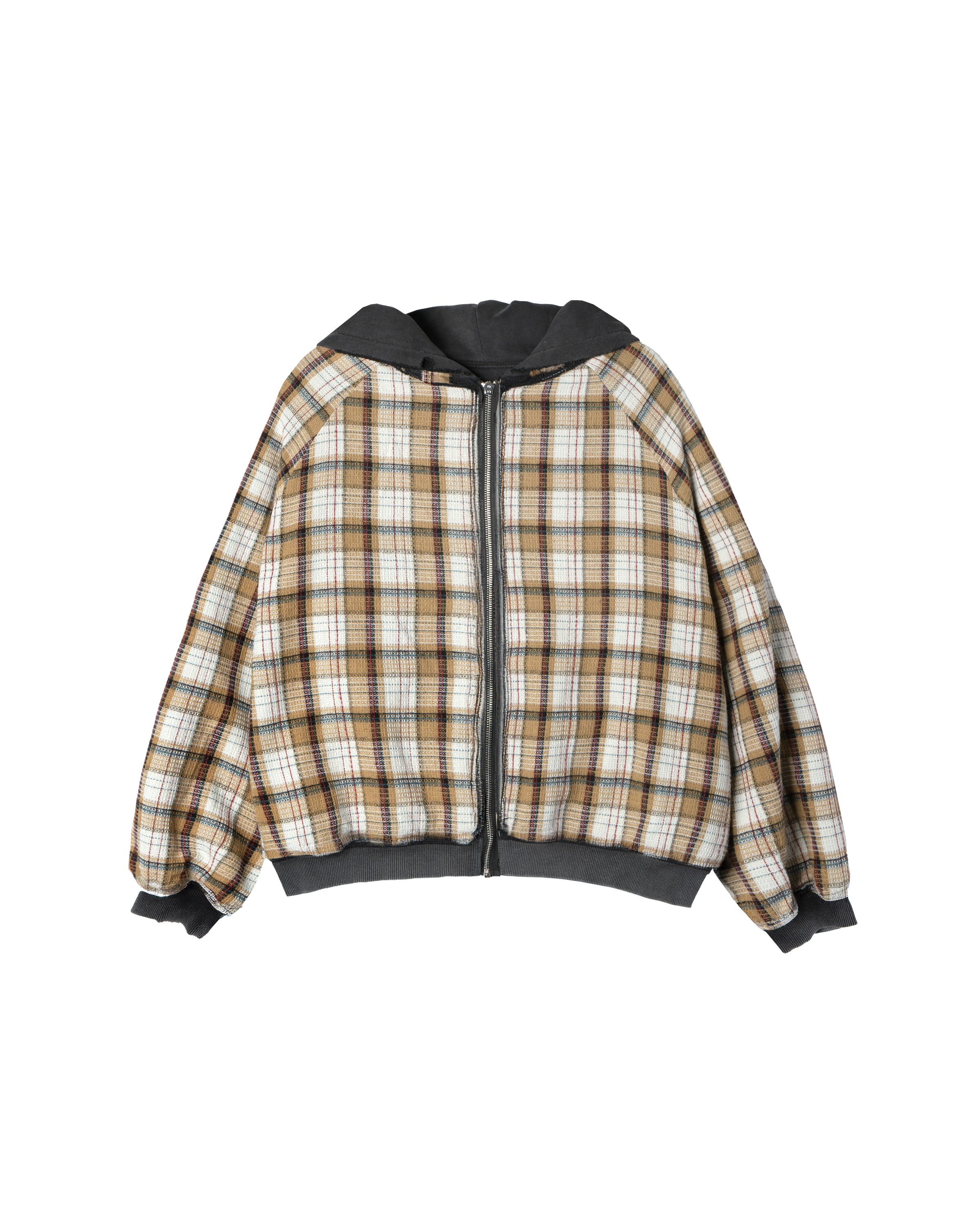 HENCH, plaid thermal lined hoodie